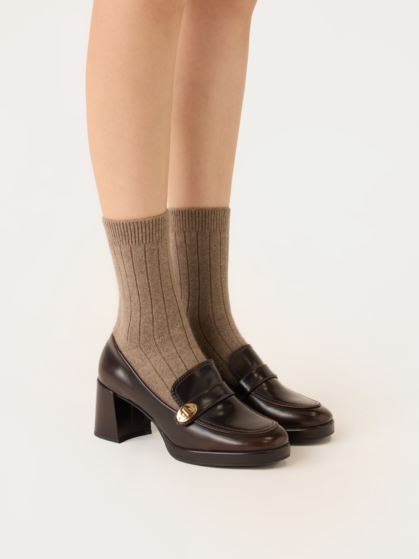 Chaussettes unisexes en cachemire Couleur Organique