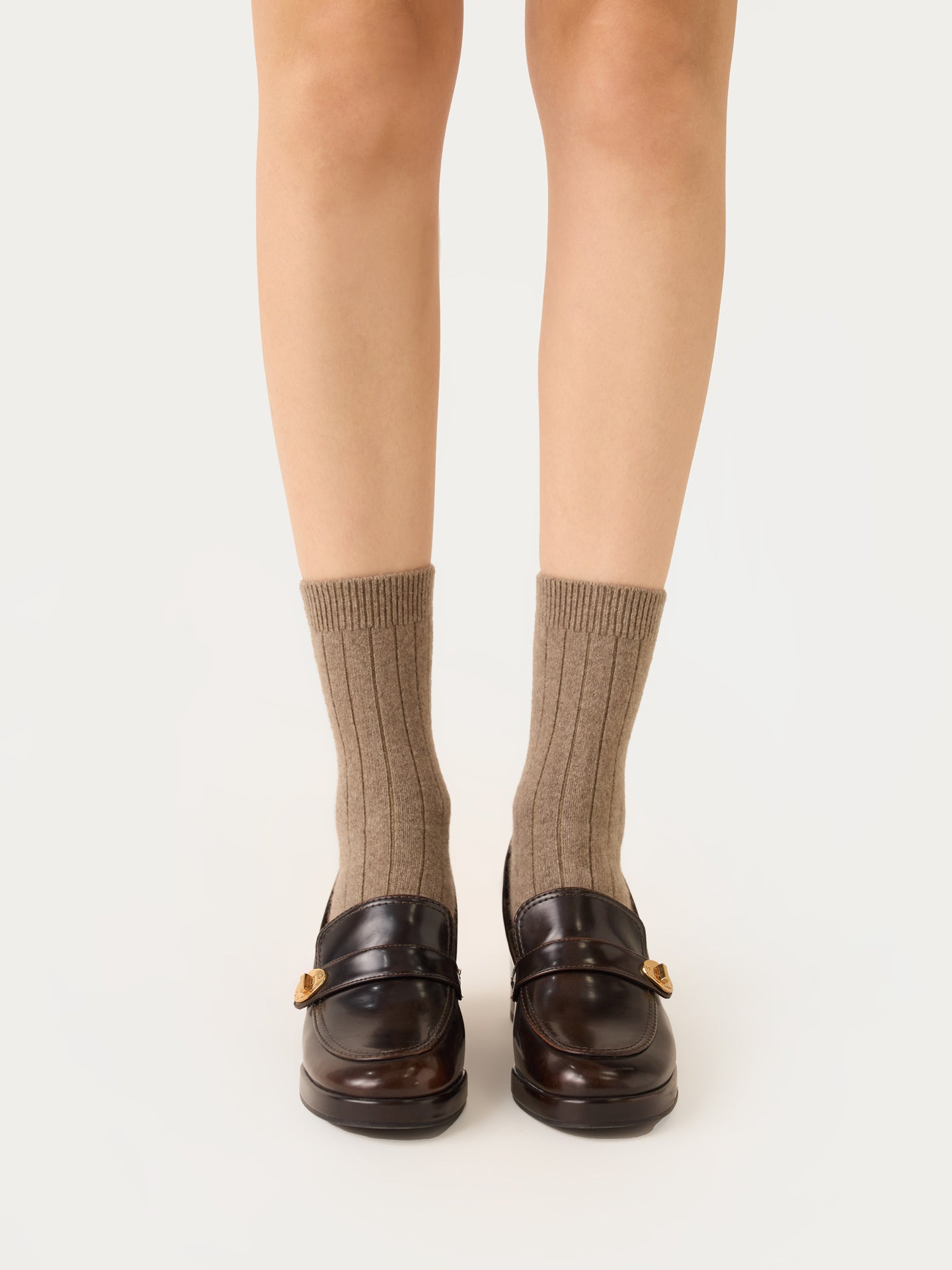 Chaussettes unisexes en cachemire Couleur Organique