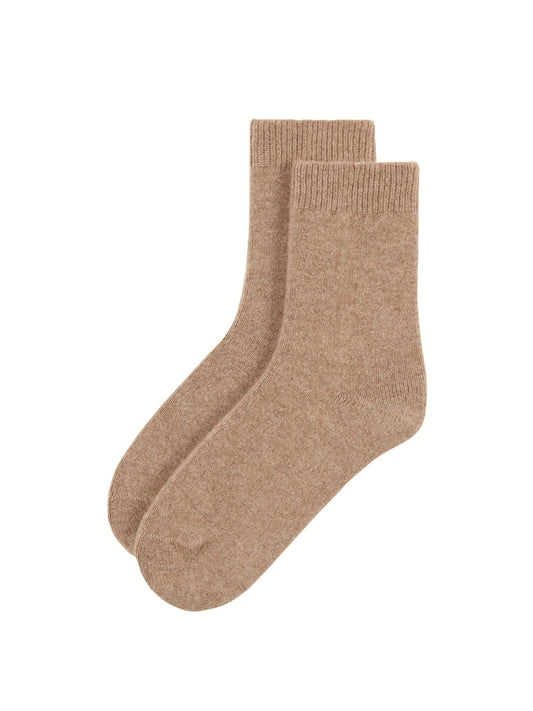 Chaussettes unisexe en tricot côtelé - Gobi Cashmere