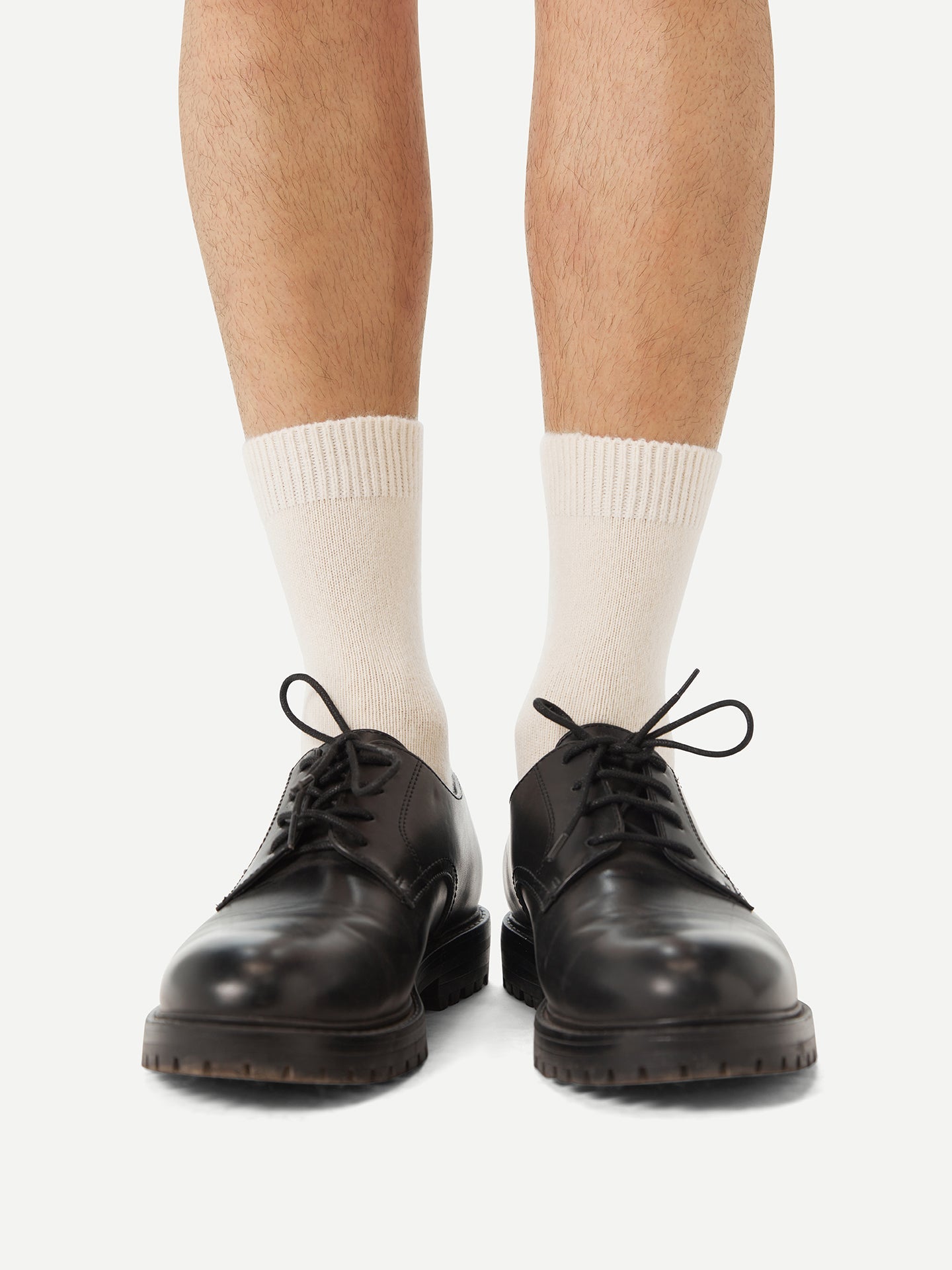 Chaussettes unisexes en cachemire Blanc - Gobi Cashmere