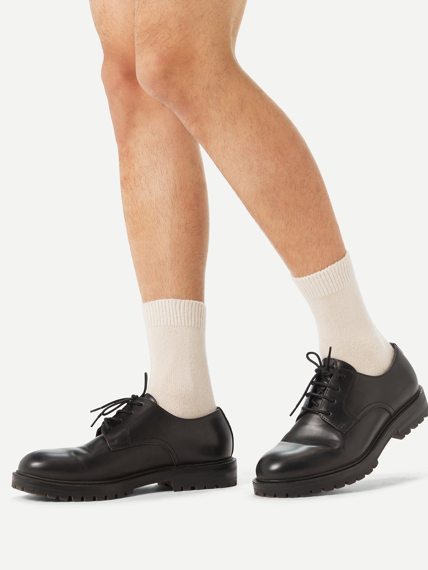 Chaussettes unisexes en cachemire Blanc - Gobi Cashmere