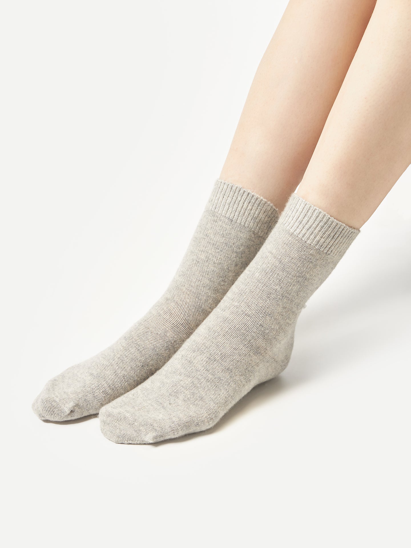 Chaussettes unisexes en cachemire Gris - Gobi Cashmere