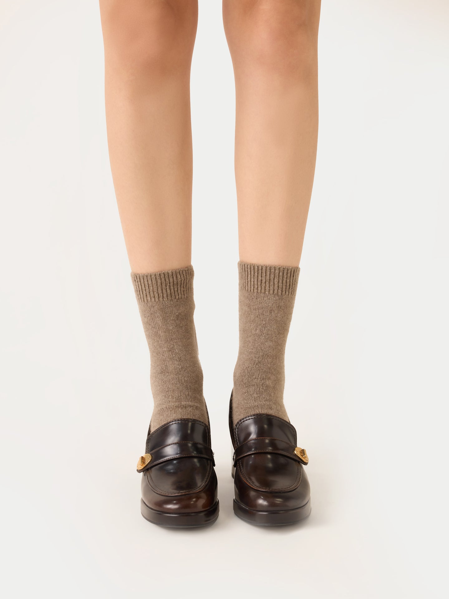 Chaussettes unisexes en cachemire Couleur Organique