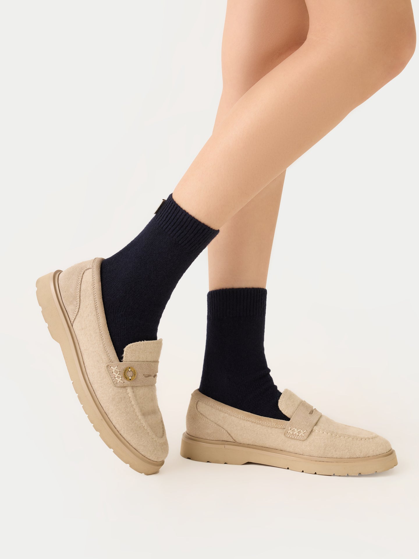 Chaussettes unisexes en cachemire Marin - Gobi Cashmere