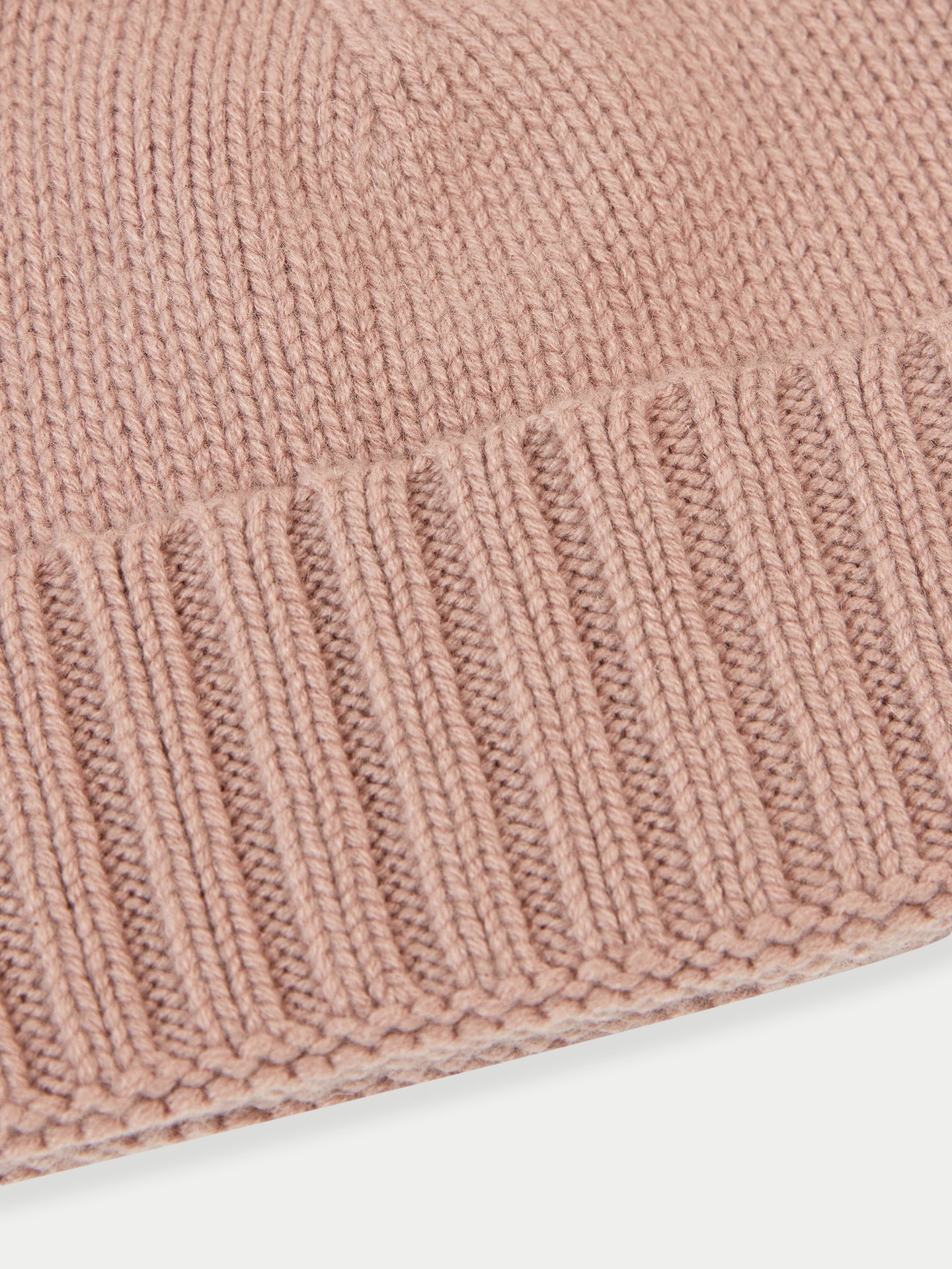 Bonnet en tricot côtelé en cachemire pour femme rose - Gobi Cashmere