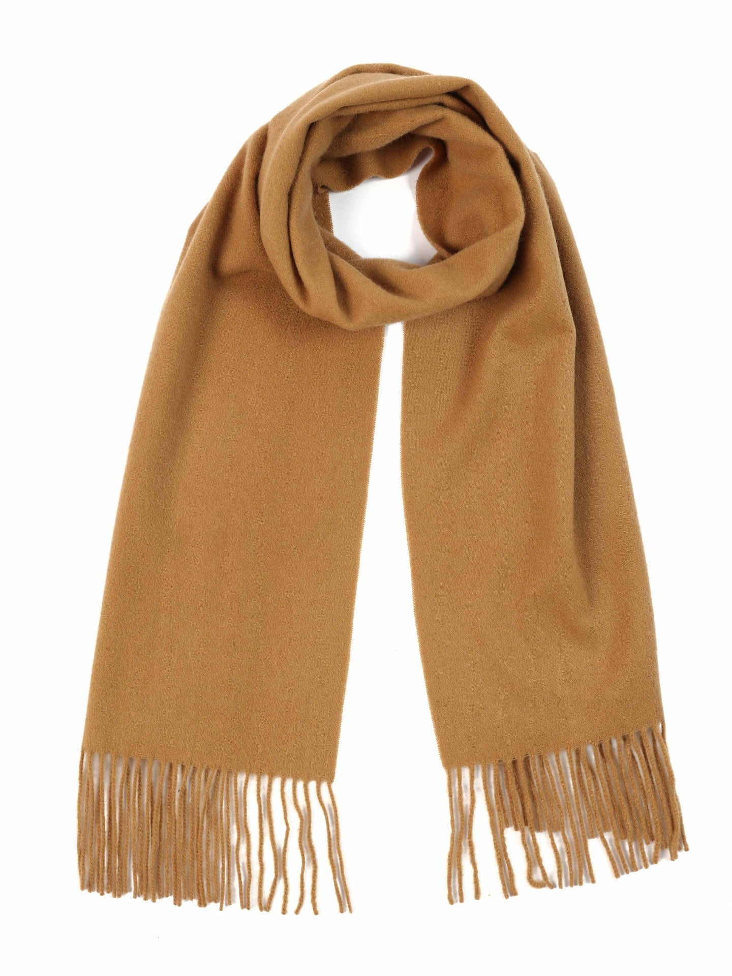 Écharpe avec franges en cachemire pour unisex Marron - Gobi Cashmere