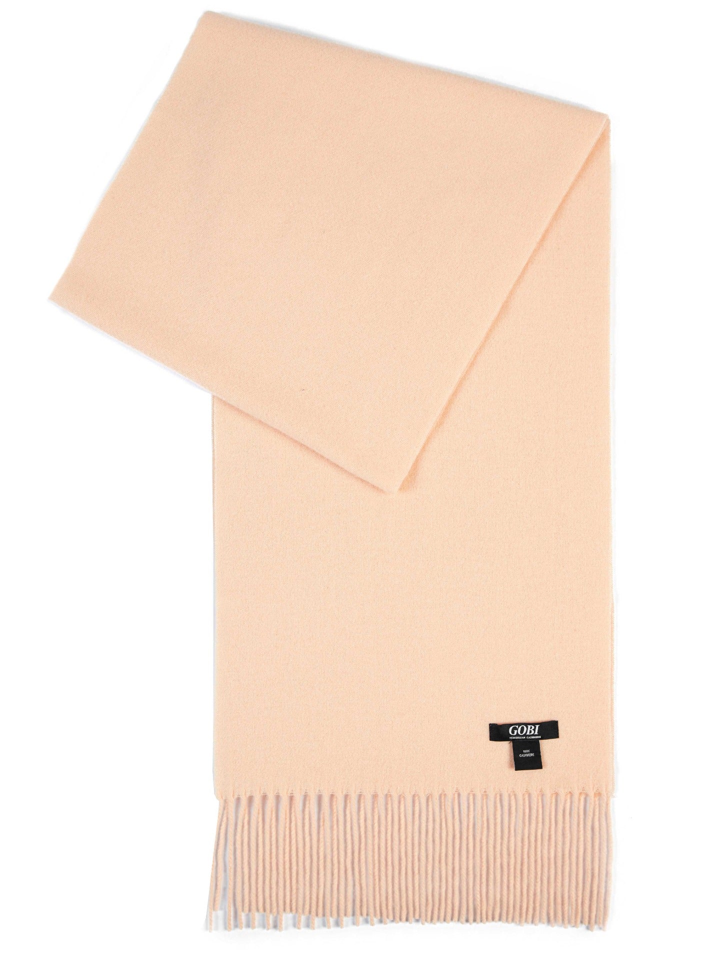 Écharpe avec franges en Cachemire pour unisex Marron - Gobi Cashmere