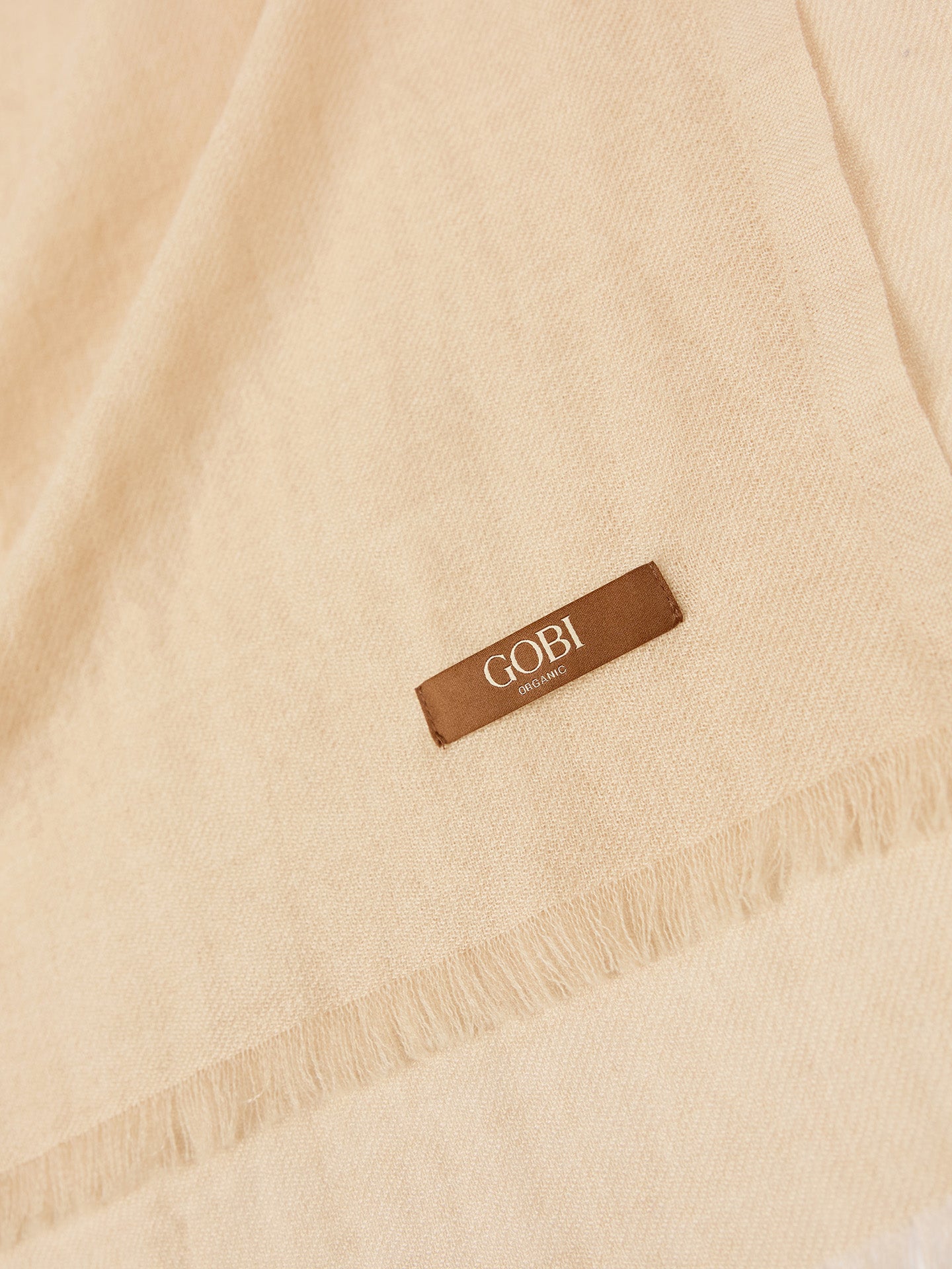 Écharpe tissée avec bords contrastants et franges Couleur Organique