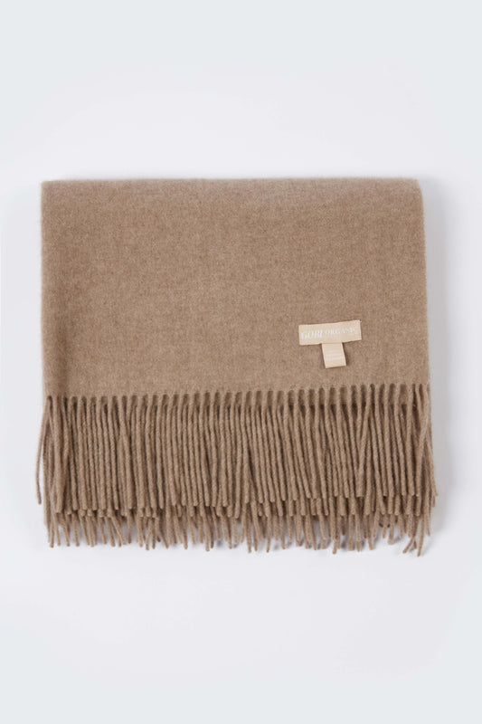 Étole tissée en Cachemire pour femmes Taupe - Gobi Cashmere