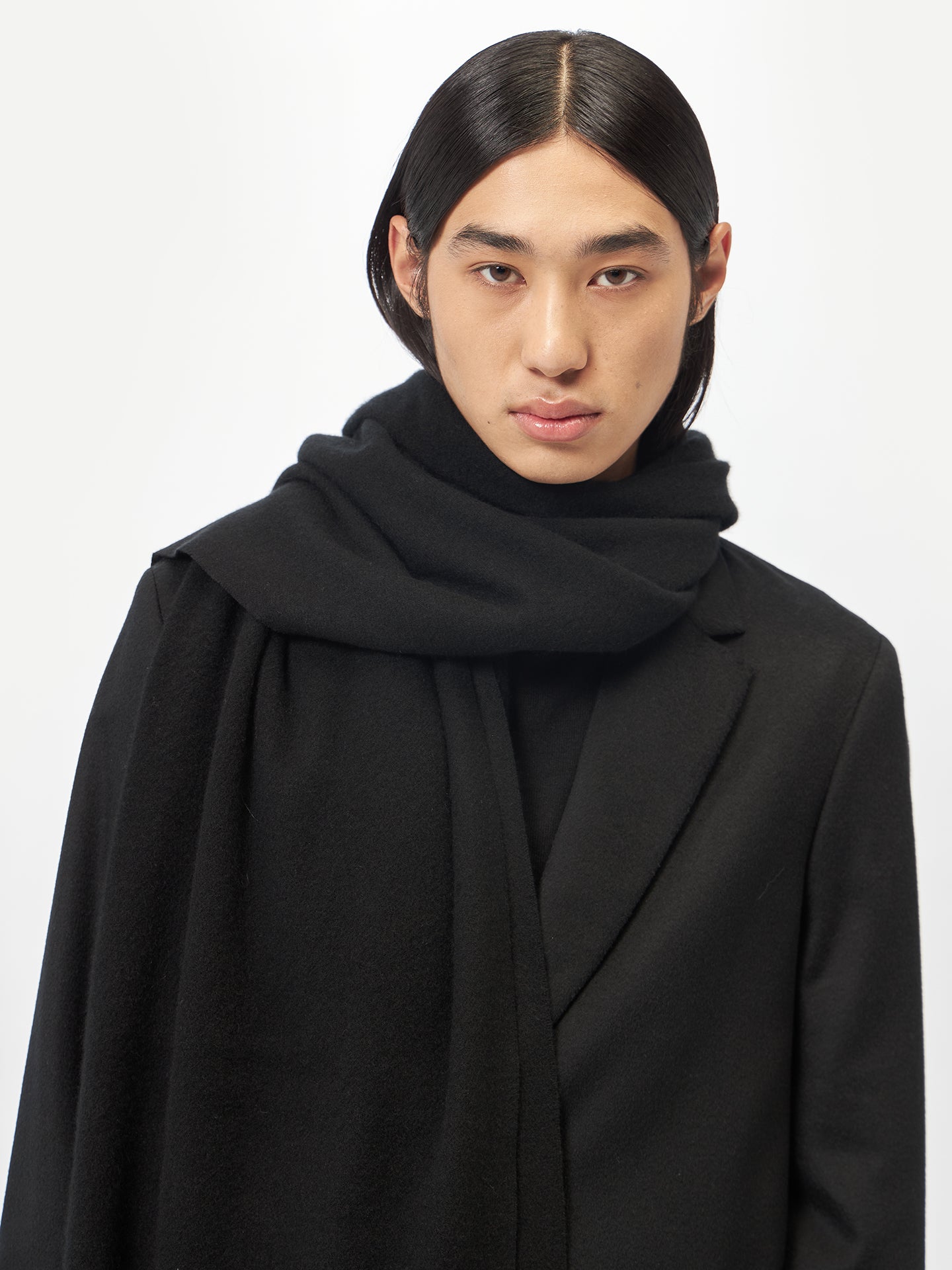 Écharpe tissée en Cachemire pour femmes Noir - Gobi Cashmere