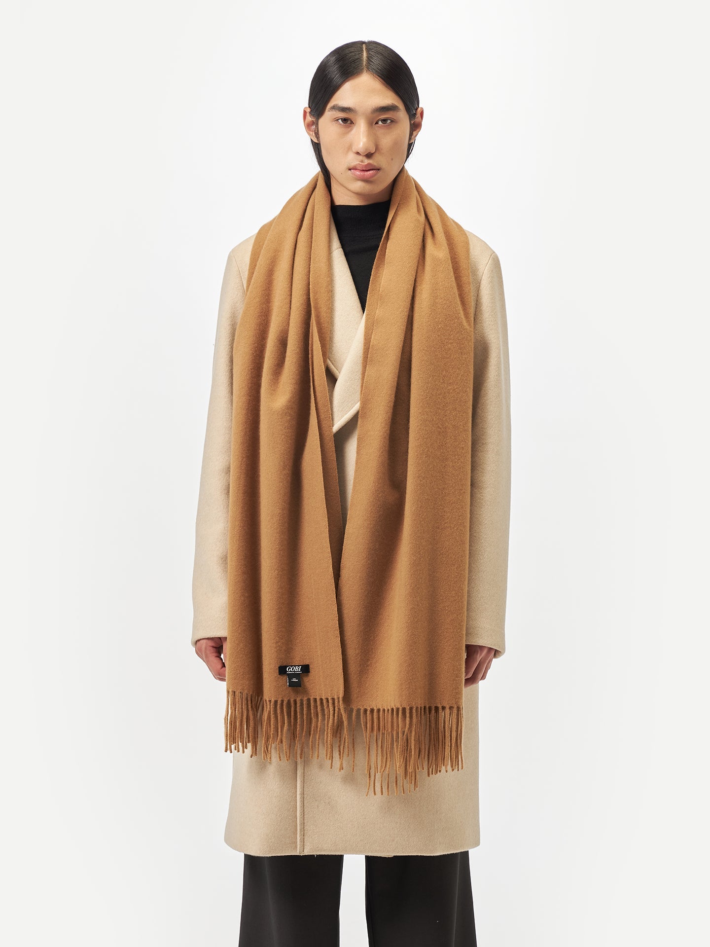 Écharpe tissée en Cachemire pour femmes marron - Gobi Cashmere
