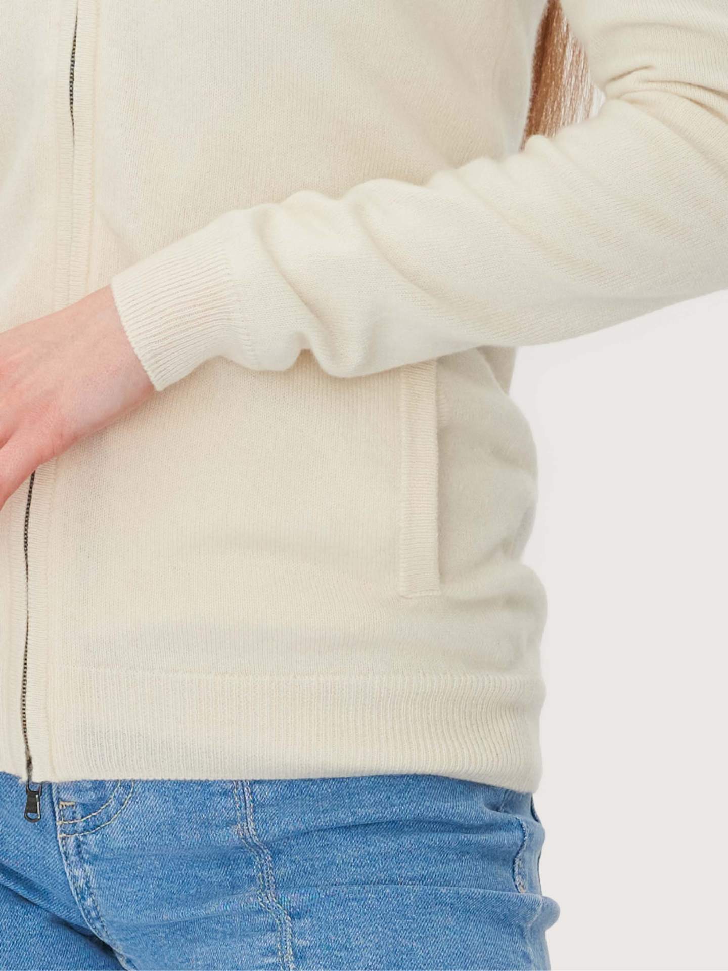 Sweat à capuche en Cachemire pour femme Blanc - Gobi Cashmere