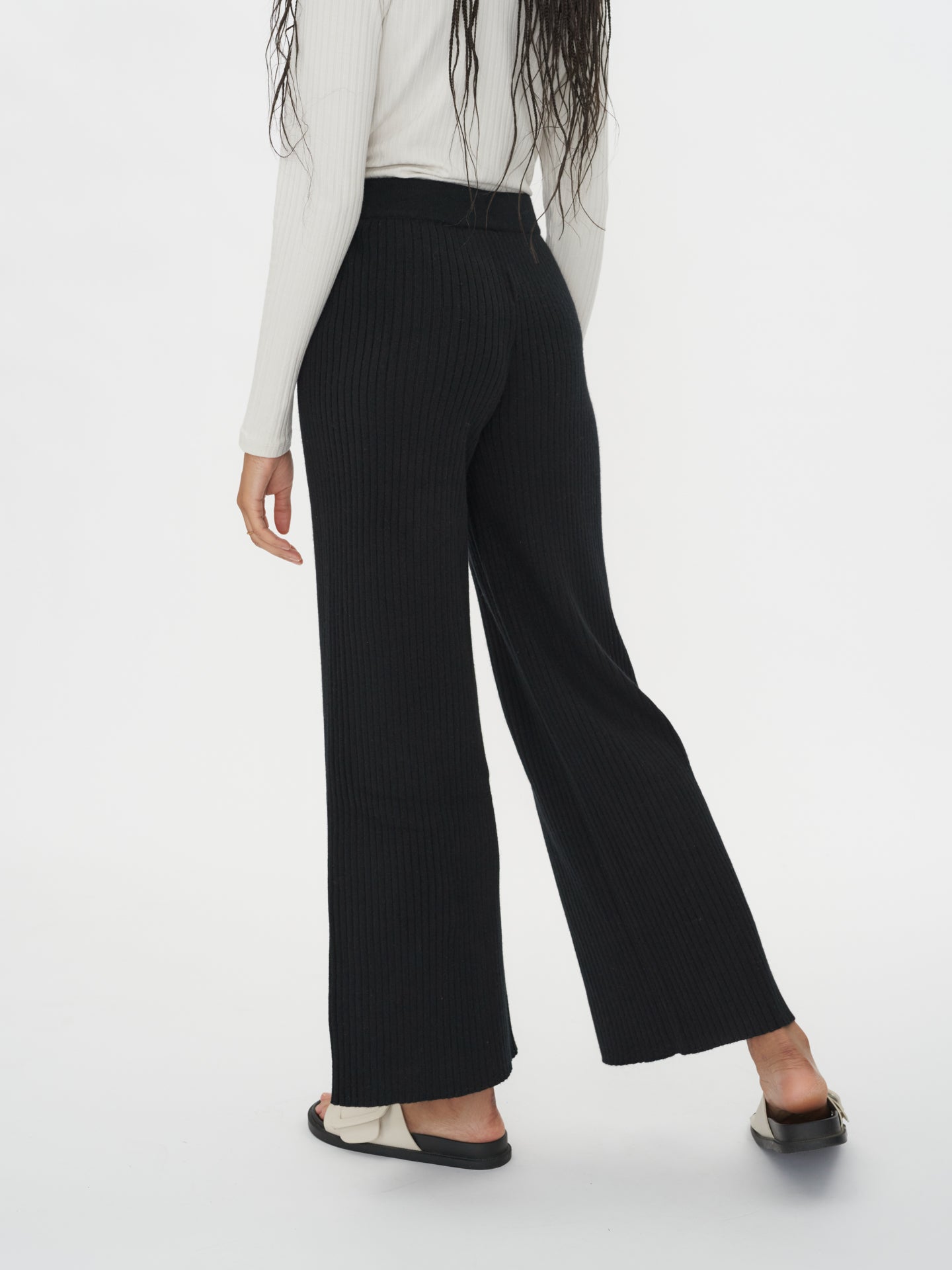 Pantalon en cachemire pour femme noir - Gobi Cashmere