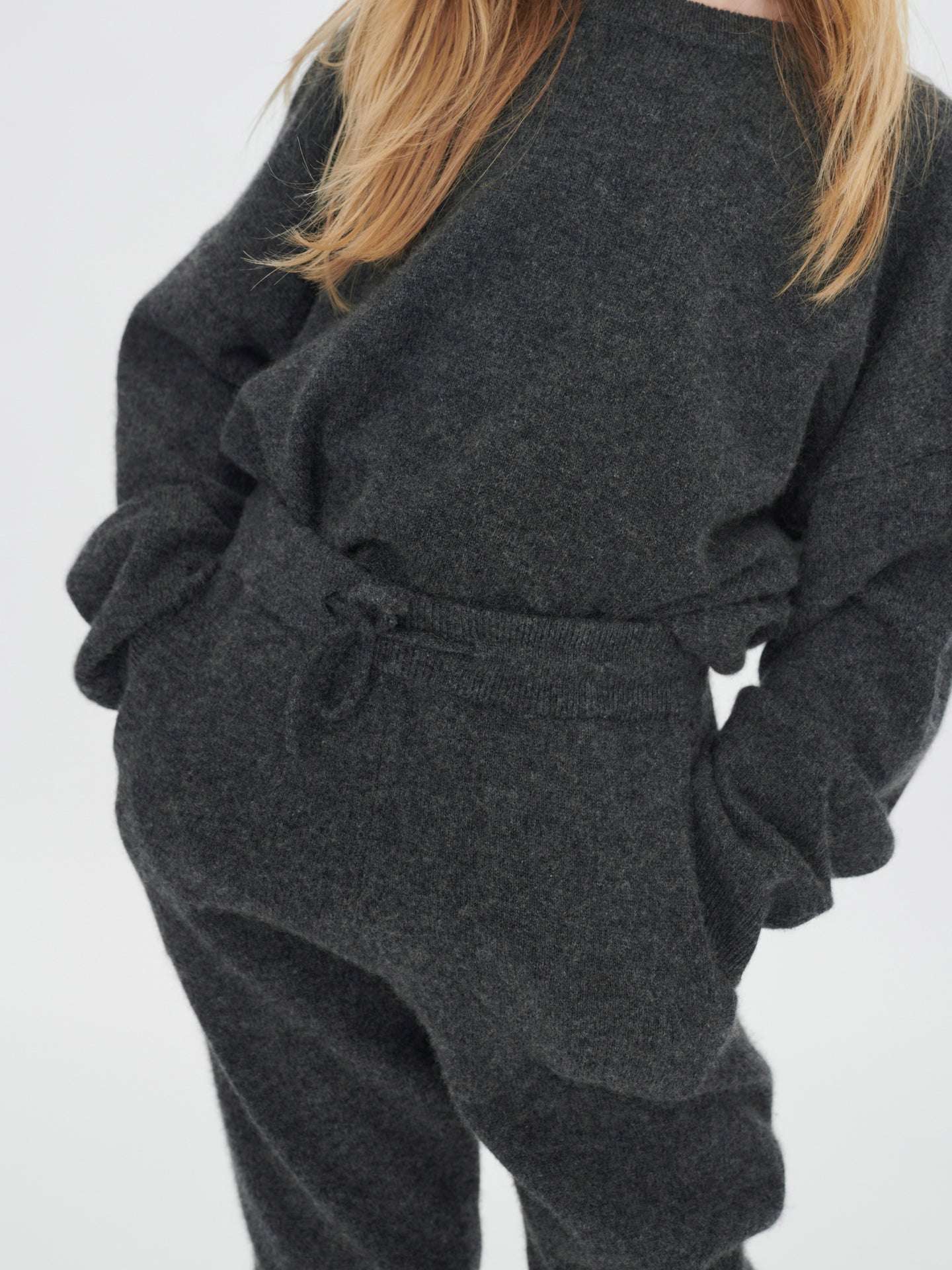 Pantalon Cachemire pour enfants gris - Gobi Cashmere