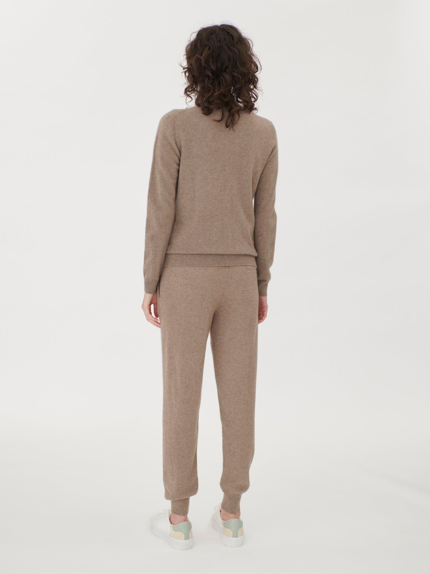 Cardigan zippé  en Cachemire pour femmes Taupe - Gobi Cashmere