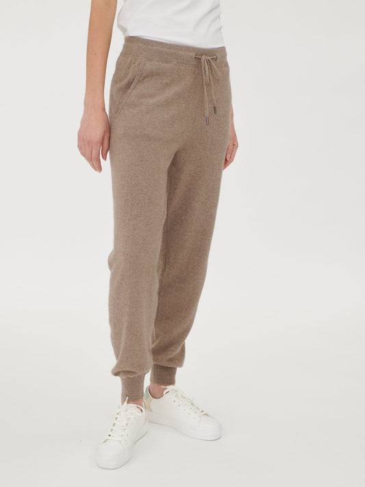 Jogging femme en Cachemire pour femmes Taupe - Gobi Cashmere