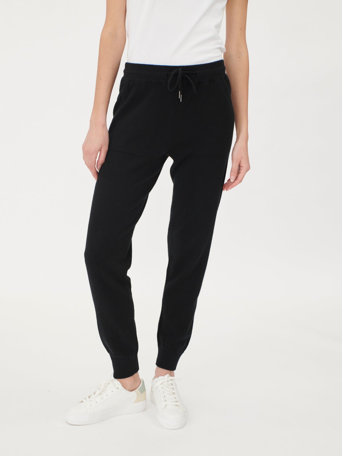 Jogging femme en Cachemire pour femmes Noir - Gobi Cashmere