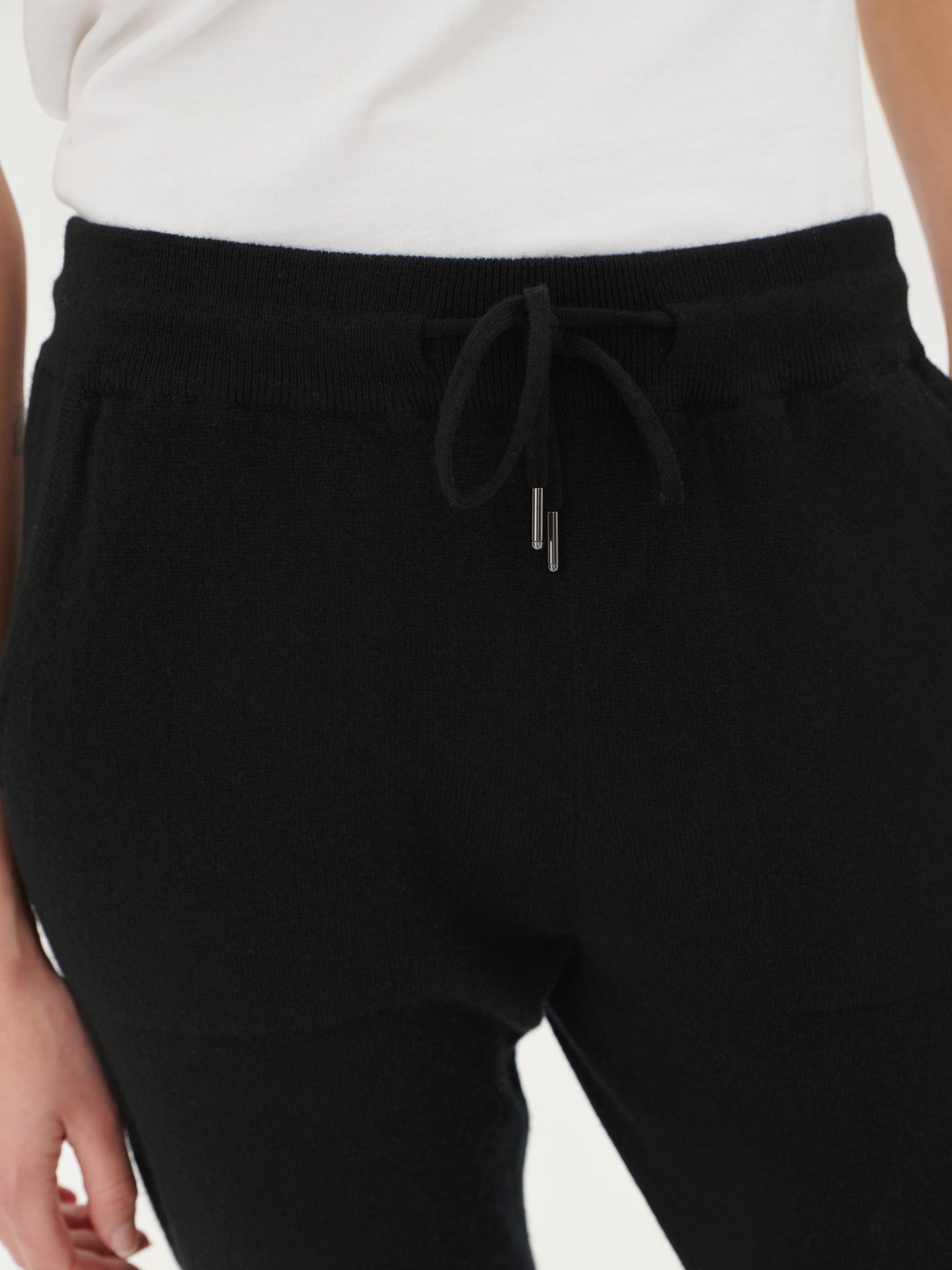 Jogging femme en Cachemire pour femmes Noir - Gobi Cashmere