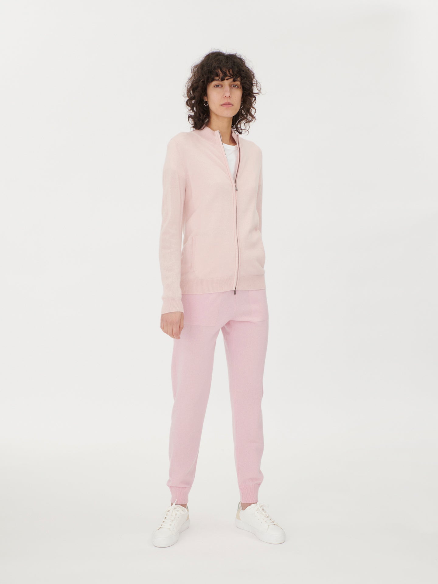 Jogging femme en Cachemire pour femmes Rose - Gobi Cashmere