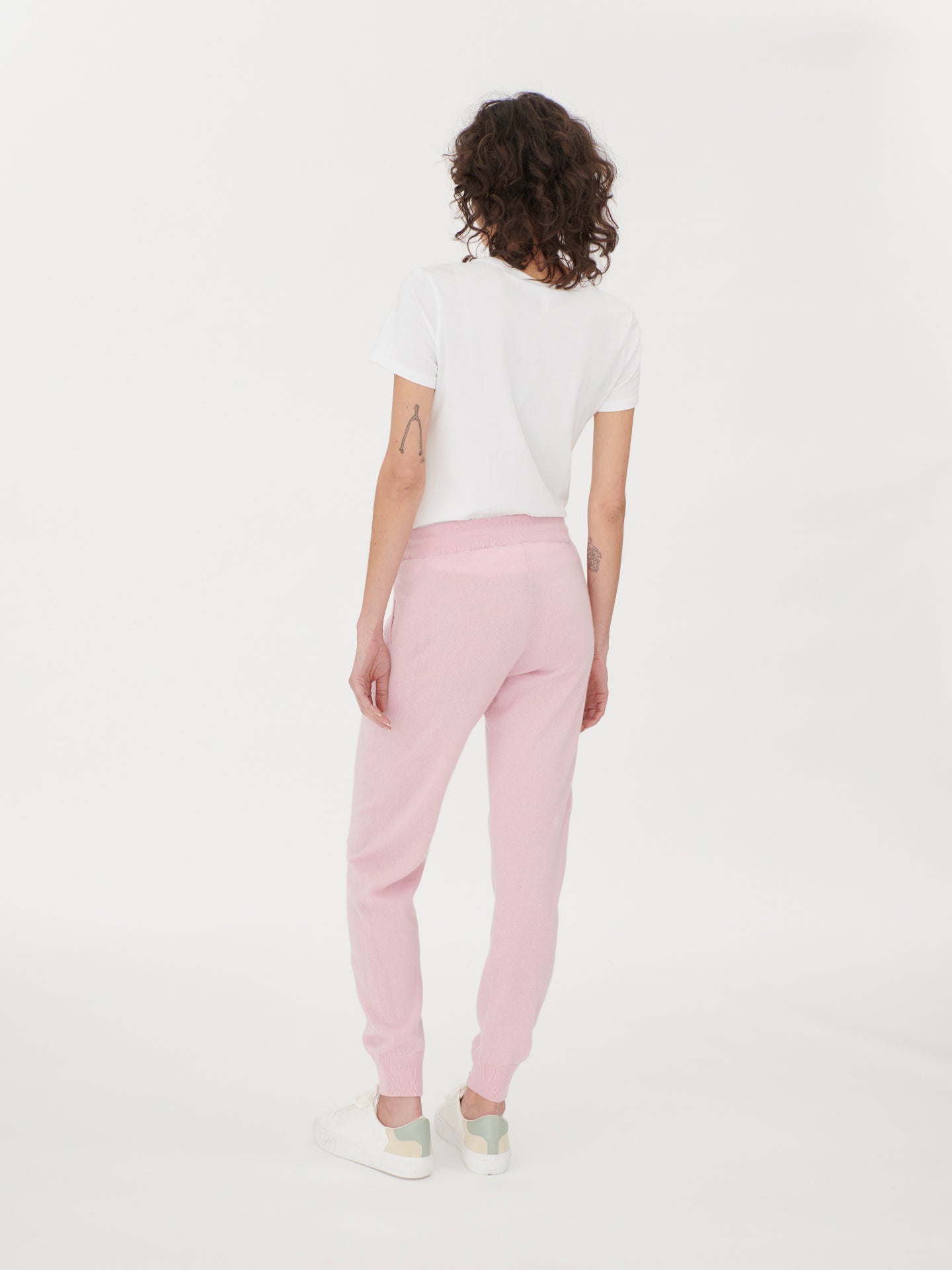 Jogging femme en Cachemire pour femmes Rose - Gobi Cashmere