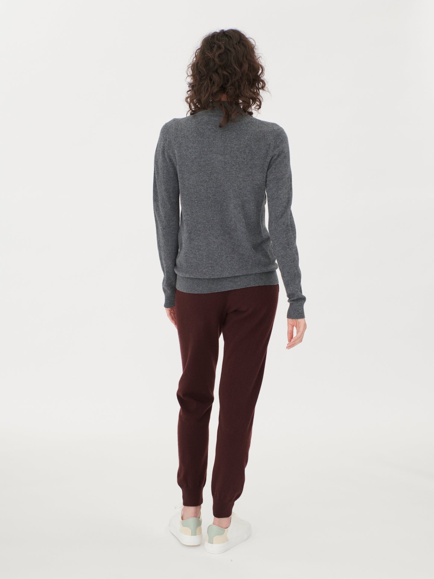 Cardigan zippé  en Cachemire pour femmes Gris - Gobi Cashmere