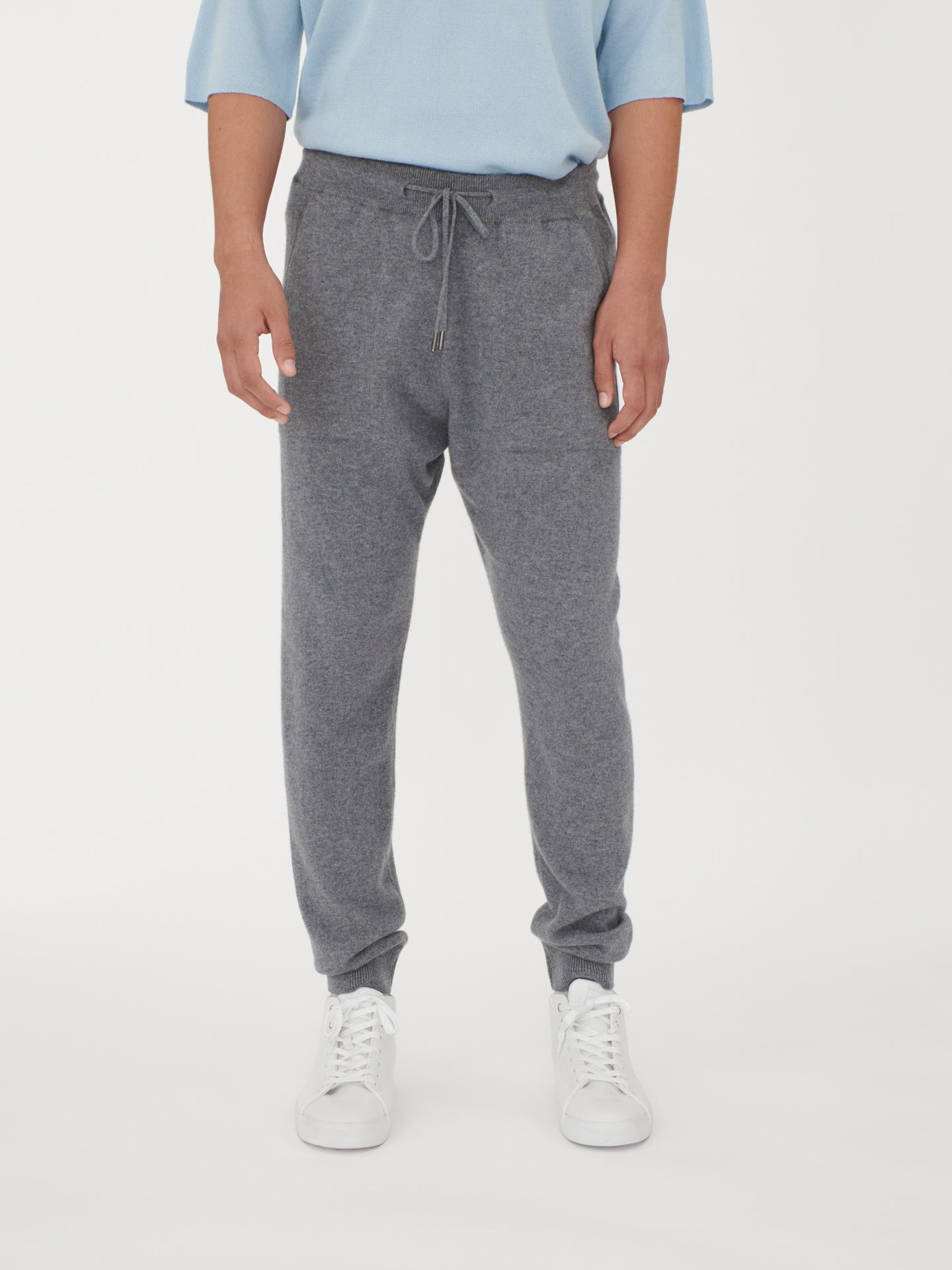 Jogger homme en cachemire gris - Gobi Cashmere