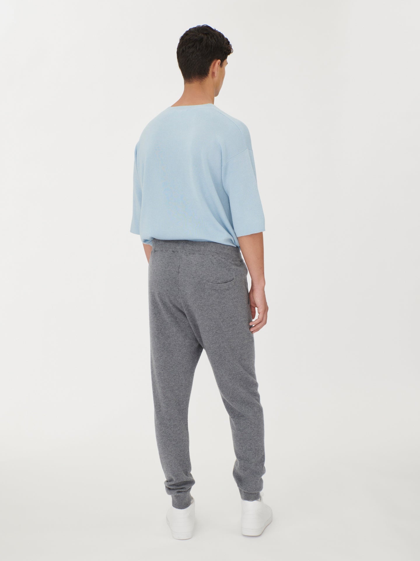 Jogger homme en cachemire gris - Gobi Cashmere