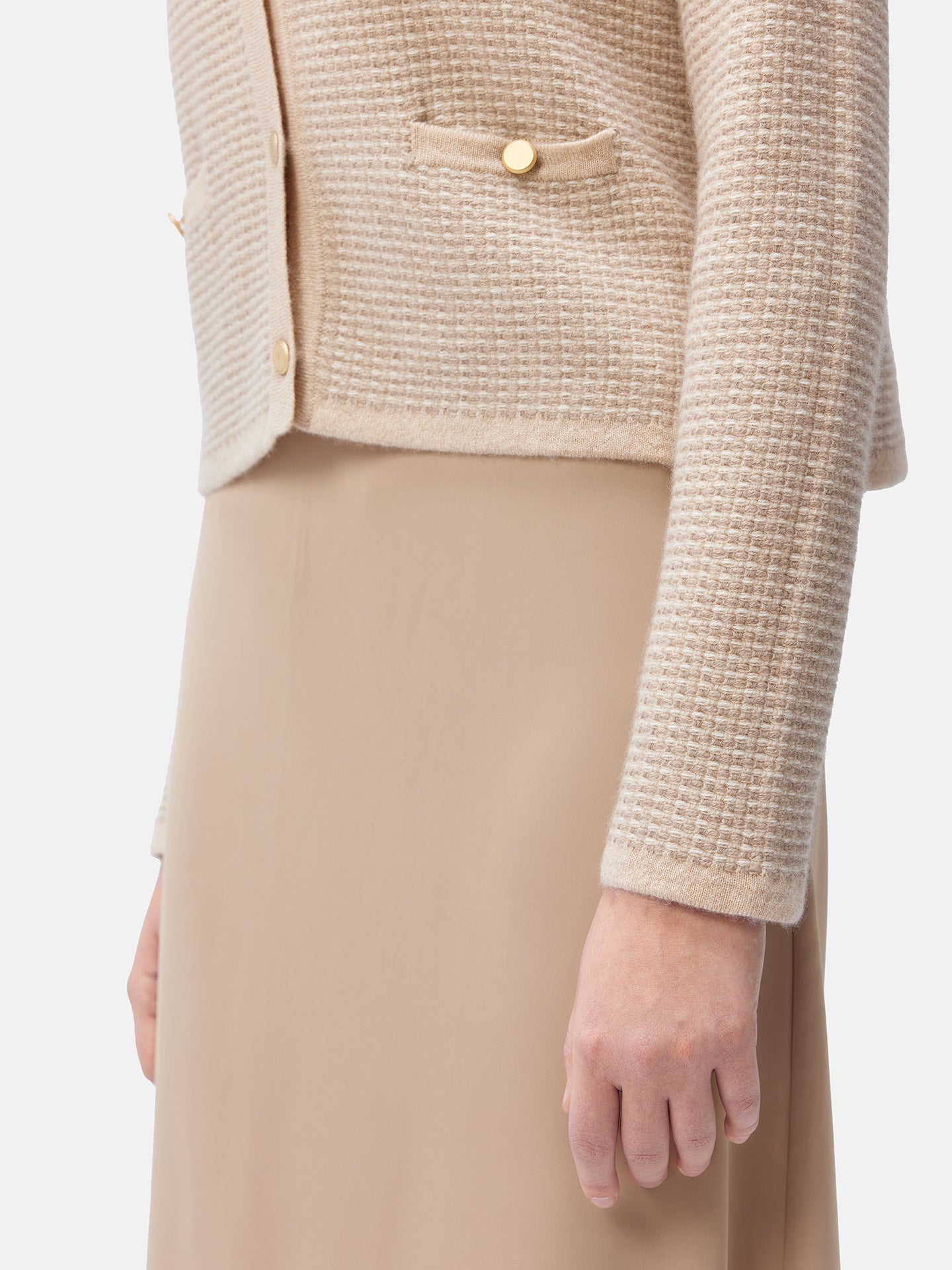 Responsible Jacquard Cashmere Cardigan | GOBi Cashmere