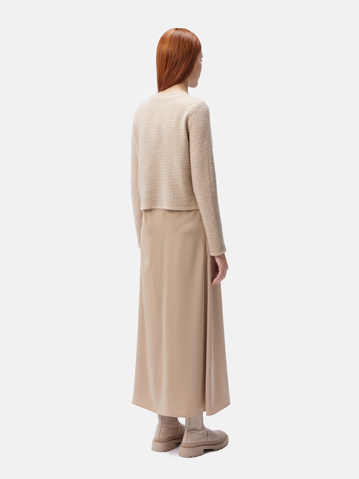 Responsible Jacquard Cashmere Cardigan | GOBi Cashmere