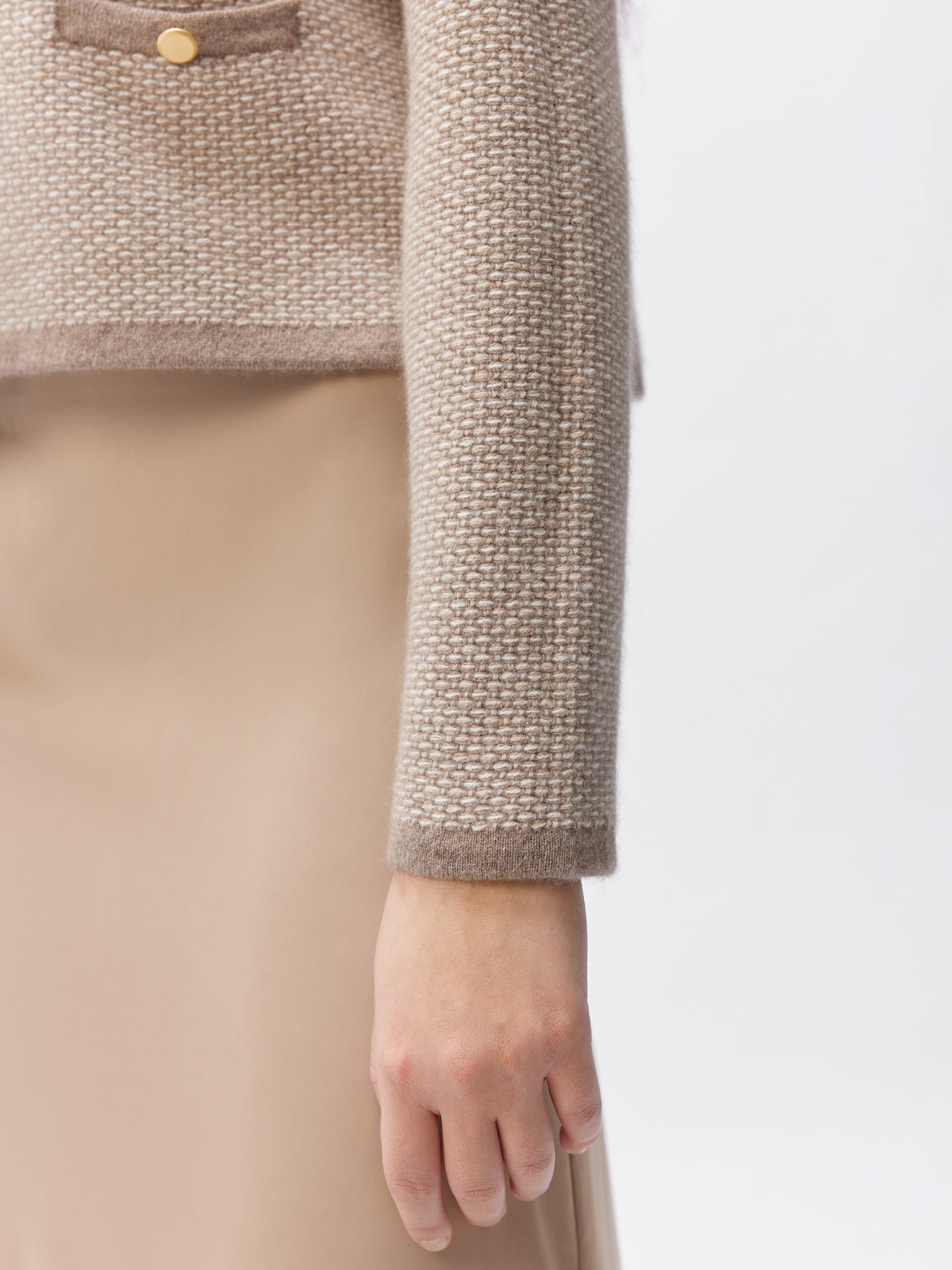 Responsible Jacquard Cashmere Cardigan | GOBi Cashmere