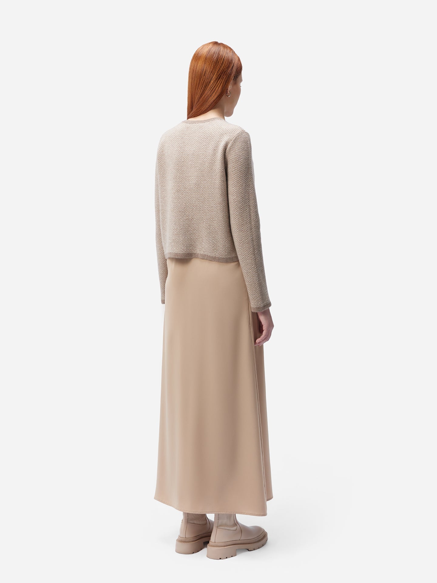 Responsible Jacquard Cashmere Cardigan | GOBi Cashmere