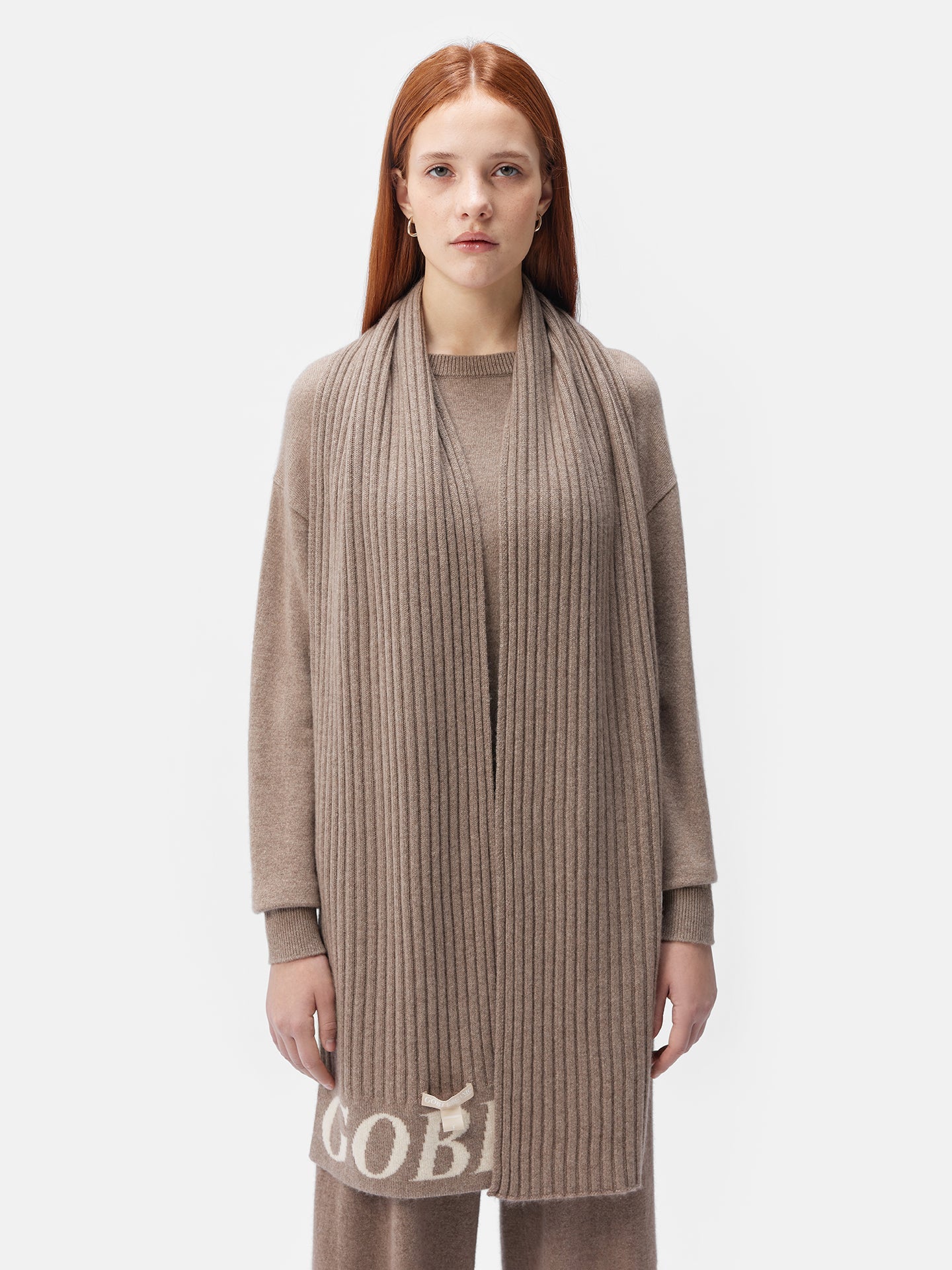 GOBI - Responsible Cashmere - Echarpe en cachemire côtelé