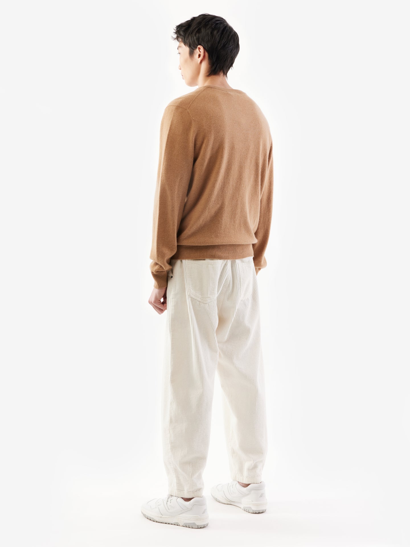 Cardigan a col V en Cachemire pour hommes Marron - Gobi Cashmere