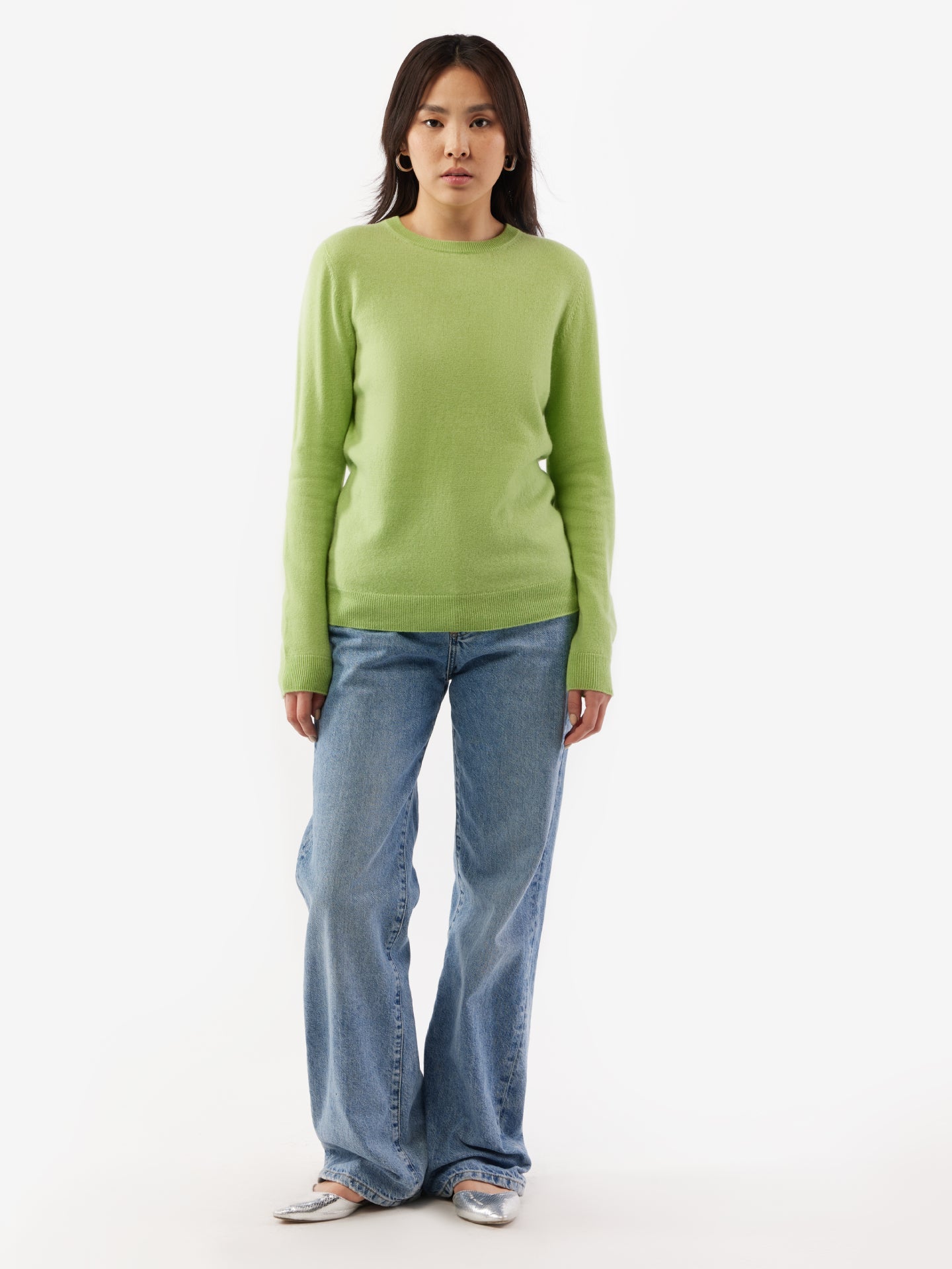 Pull col rond en Cachemire pour femmes Verde - Gobi Cashmere
