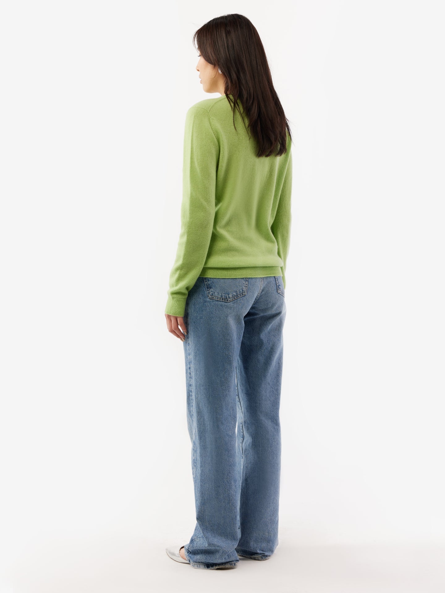 Pull col rond en Cachemire pour femmes Verde - Gobi Cashmere