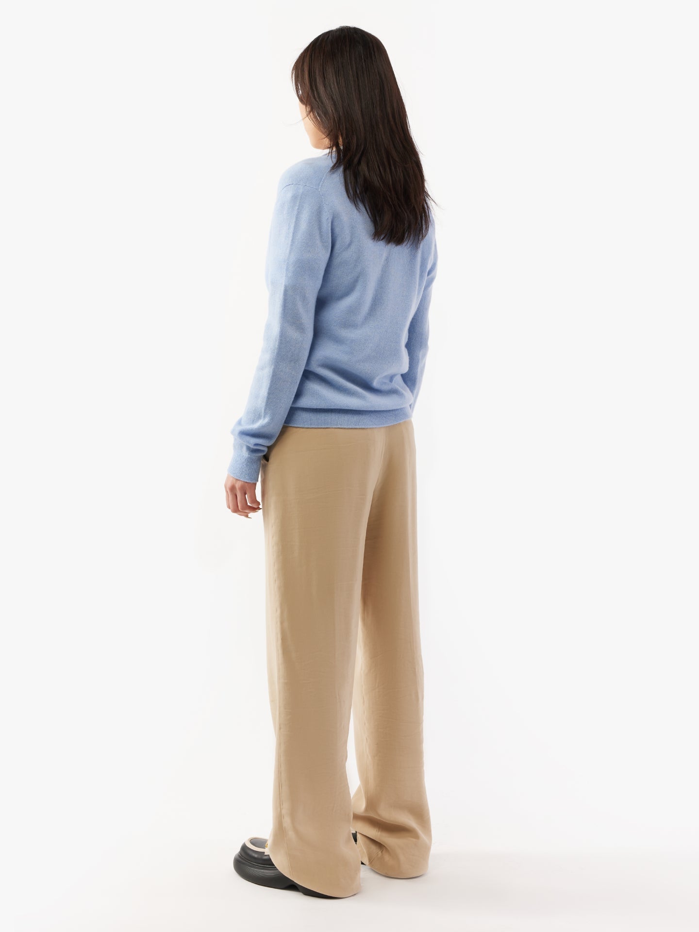 Cardigan col en V en Cachemire pour femmes Marin - Gobi Cashmere