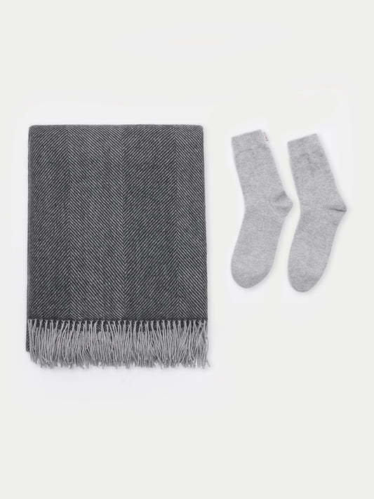 Set de plaids et de chaussettes