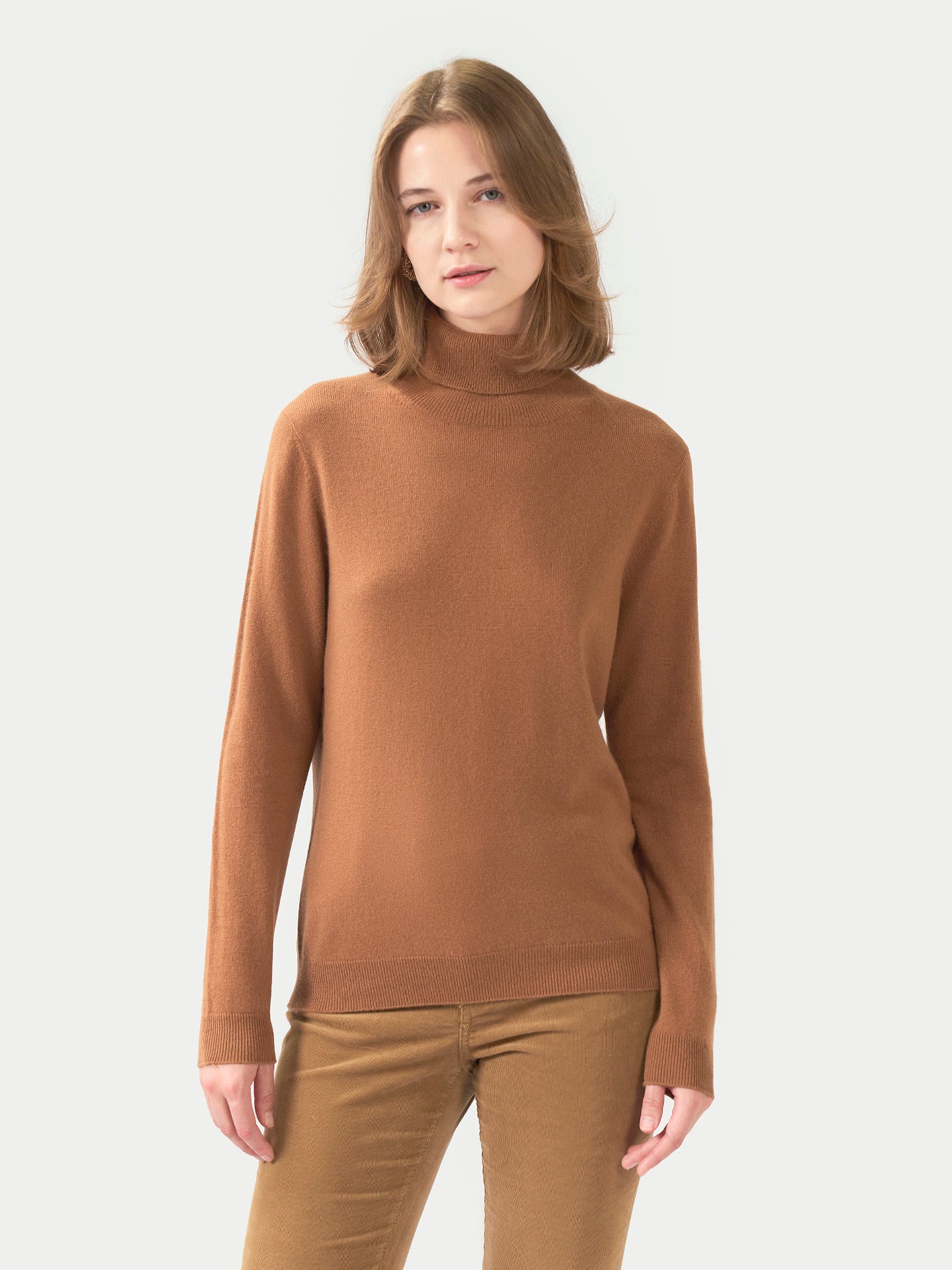 Pull col roulé en cachemire Essential pour femmes