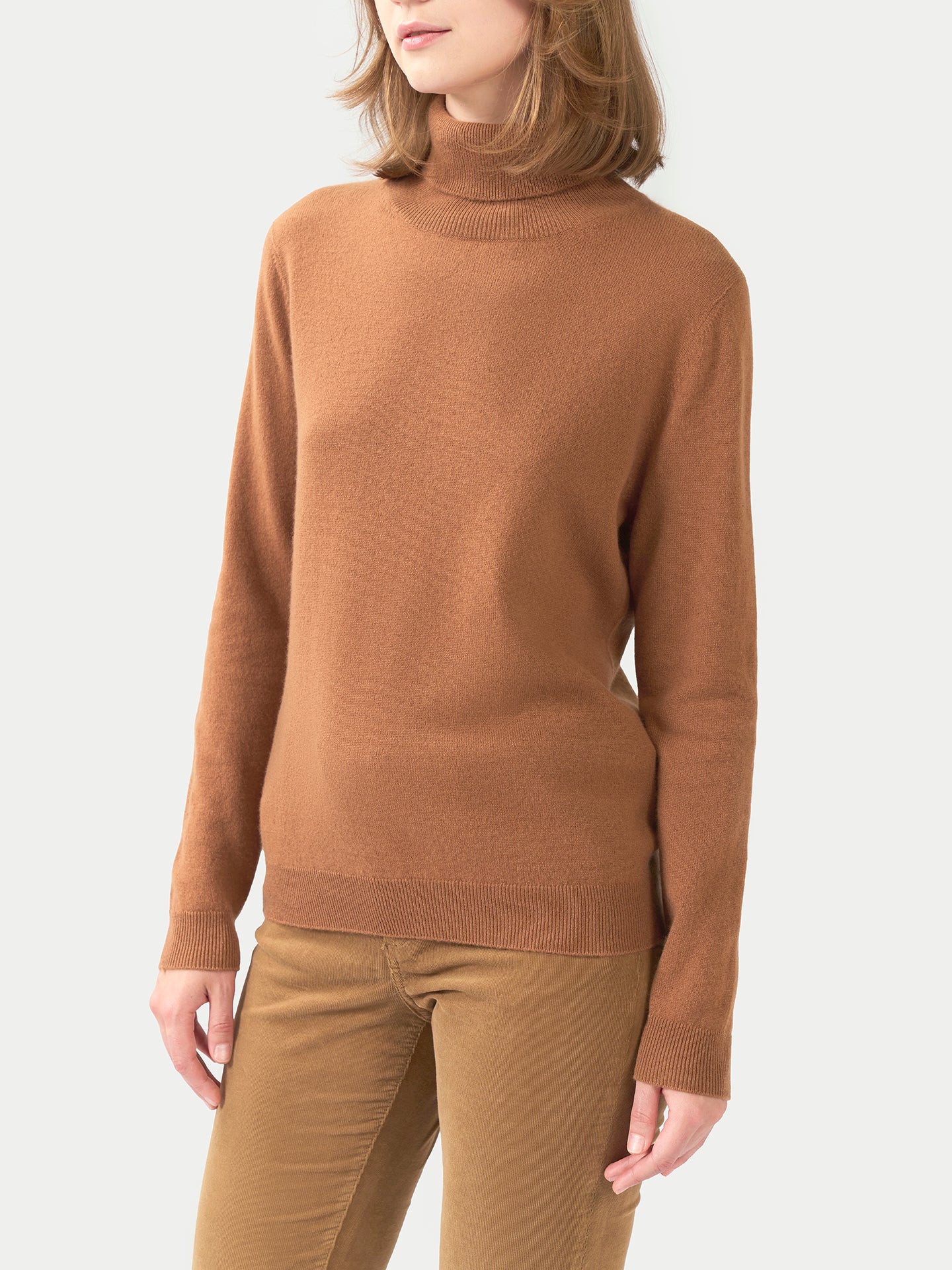 Pull col roulé en cachemire Essential pour femmes