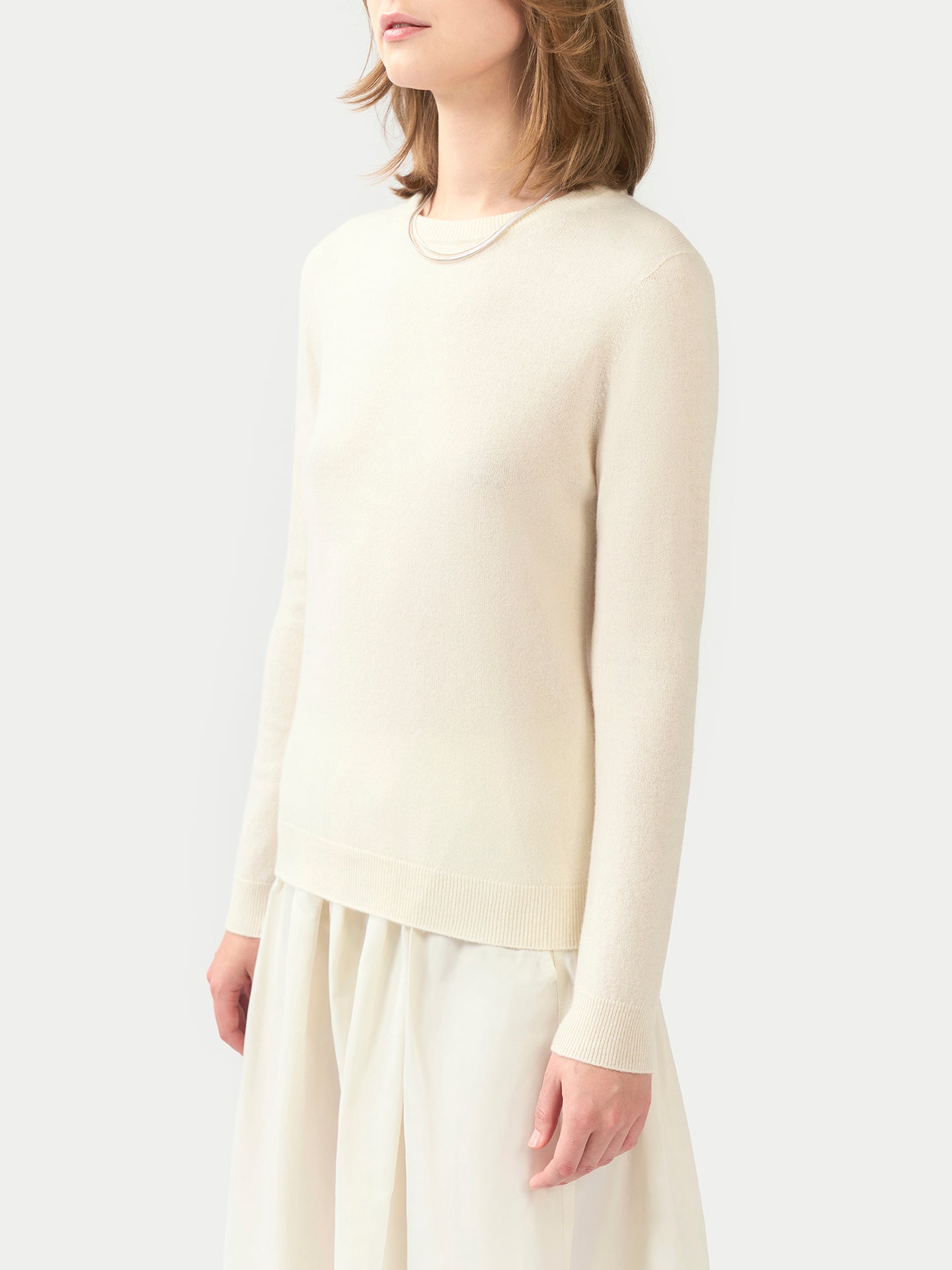 Pull col rond en cachemire Essential pour femmes