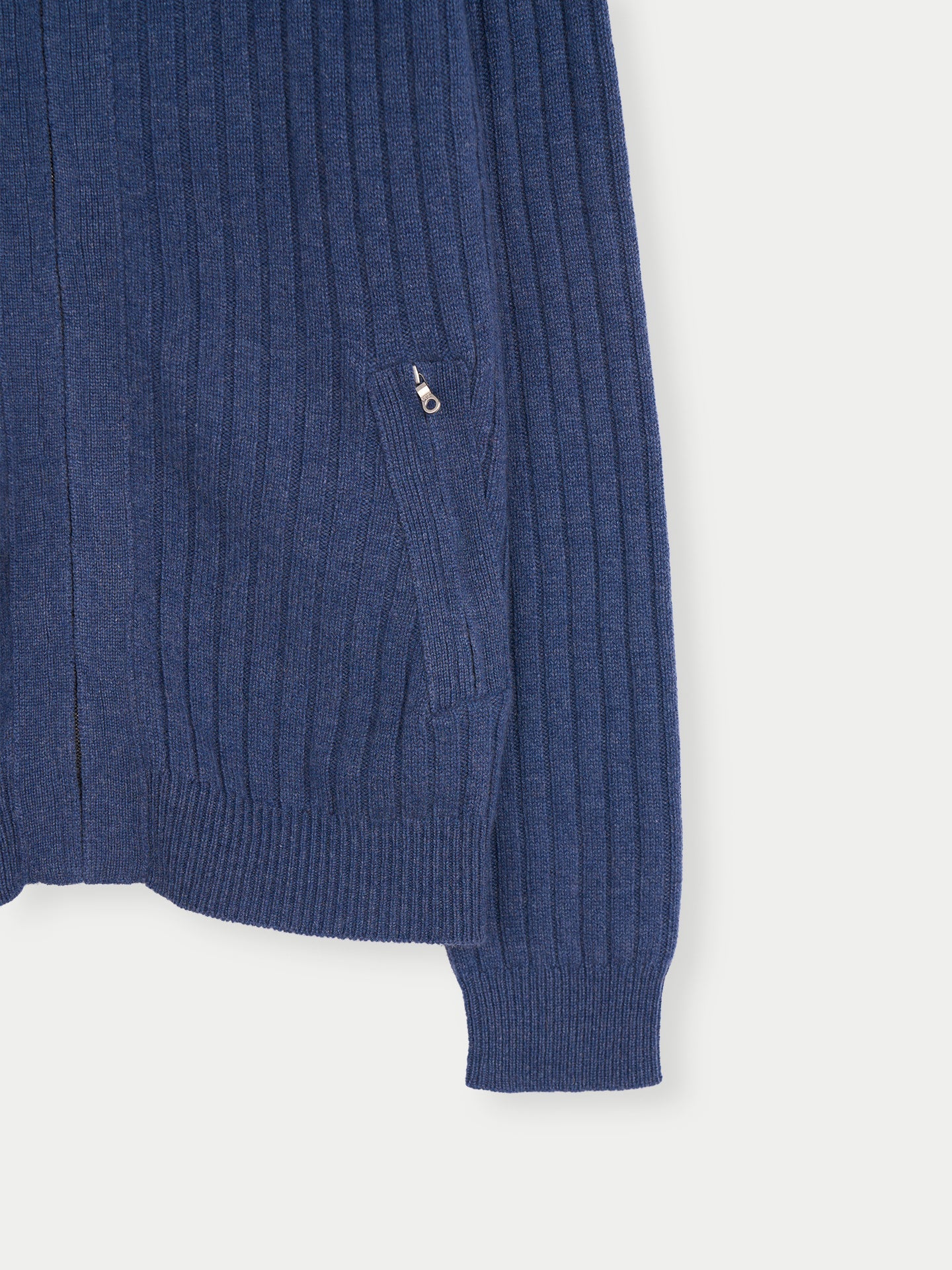 Cardigan à fermeture éclair  Navy - Gobi Cashmere
