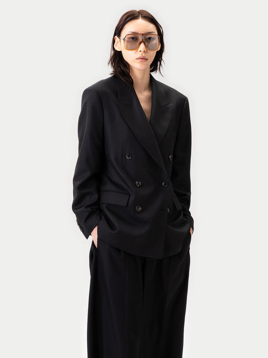 Blazer Double-Breasted en Cachemire