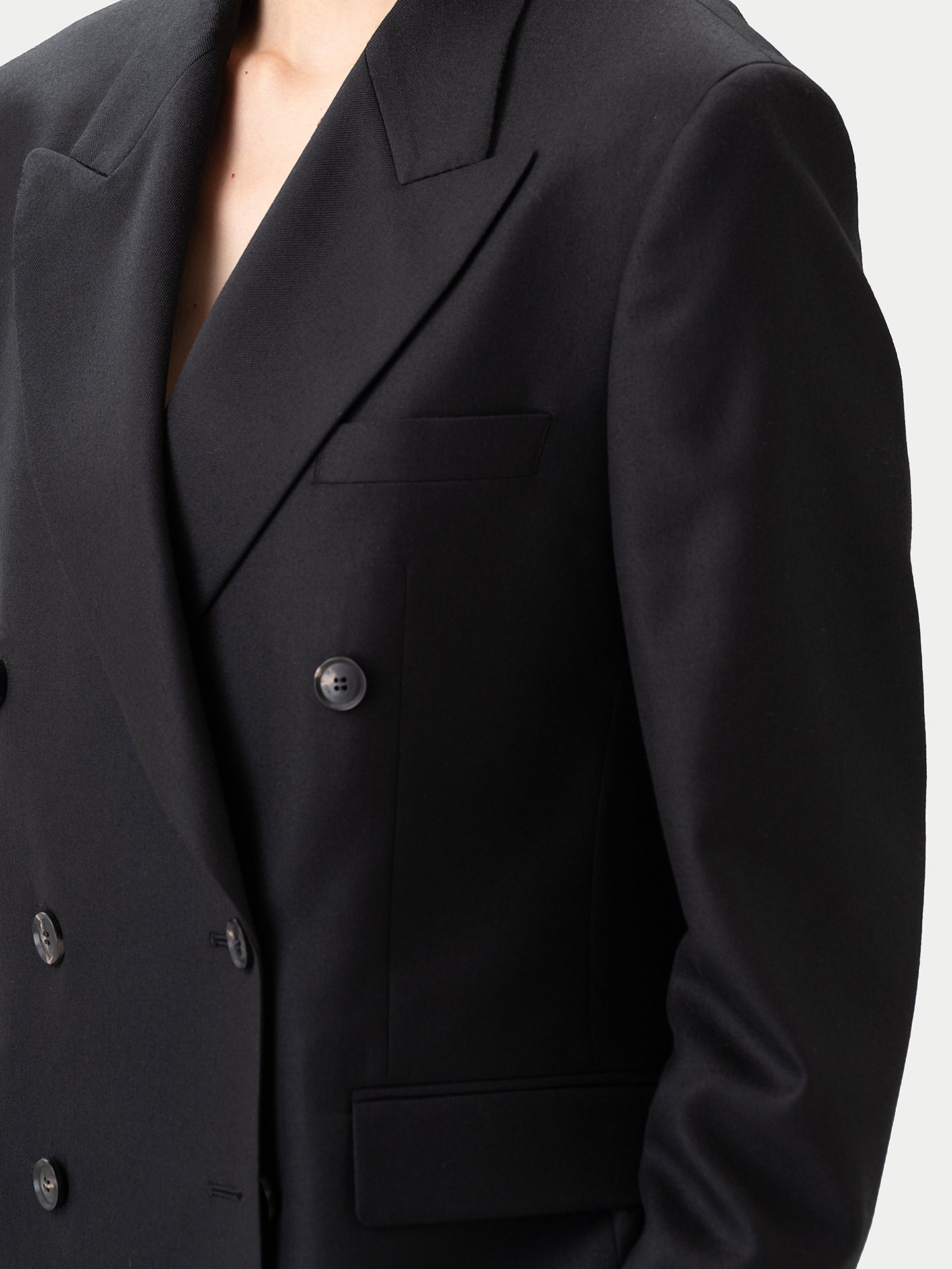 Blazer Double-Breasted en Cachemire