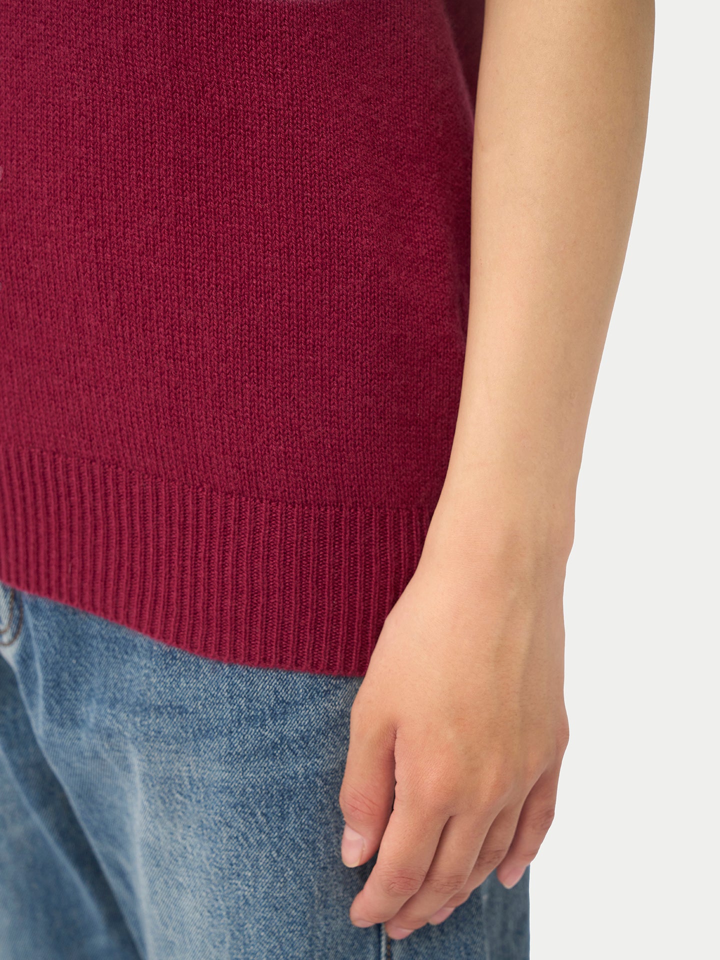 Gilet en cachemire décontracté à col en V pour femme