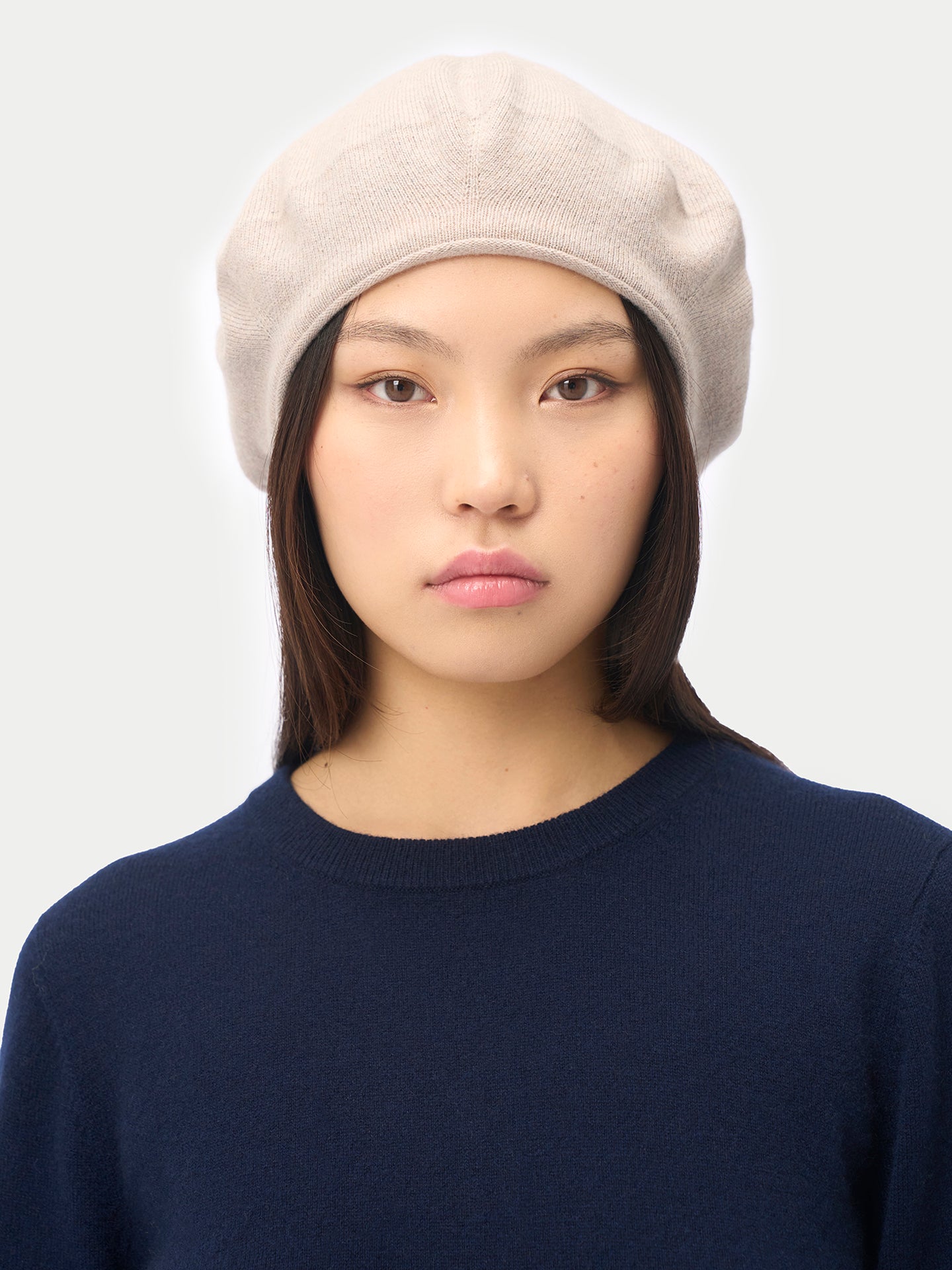 Béret en jersey de cachemire