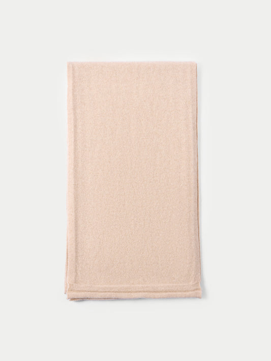 Écharpe en jersey de cachemire unisexe beige | GOBI Cashmere