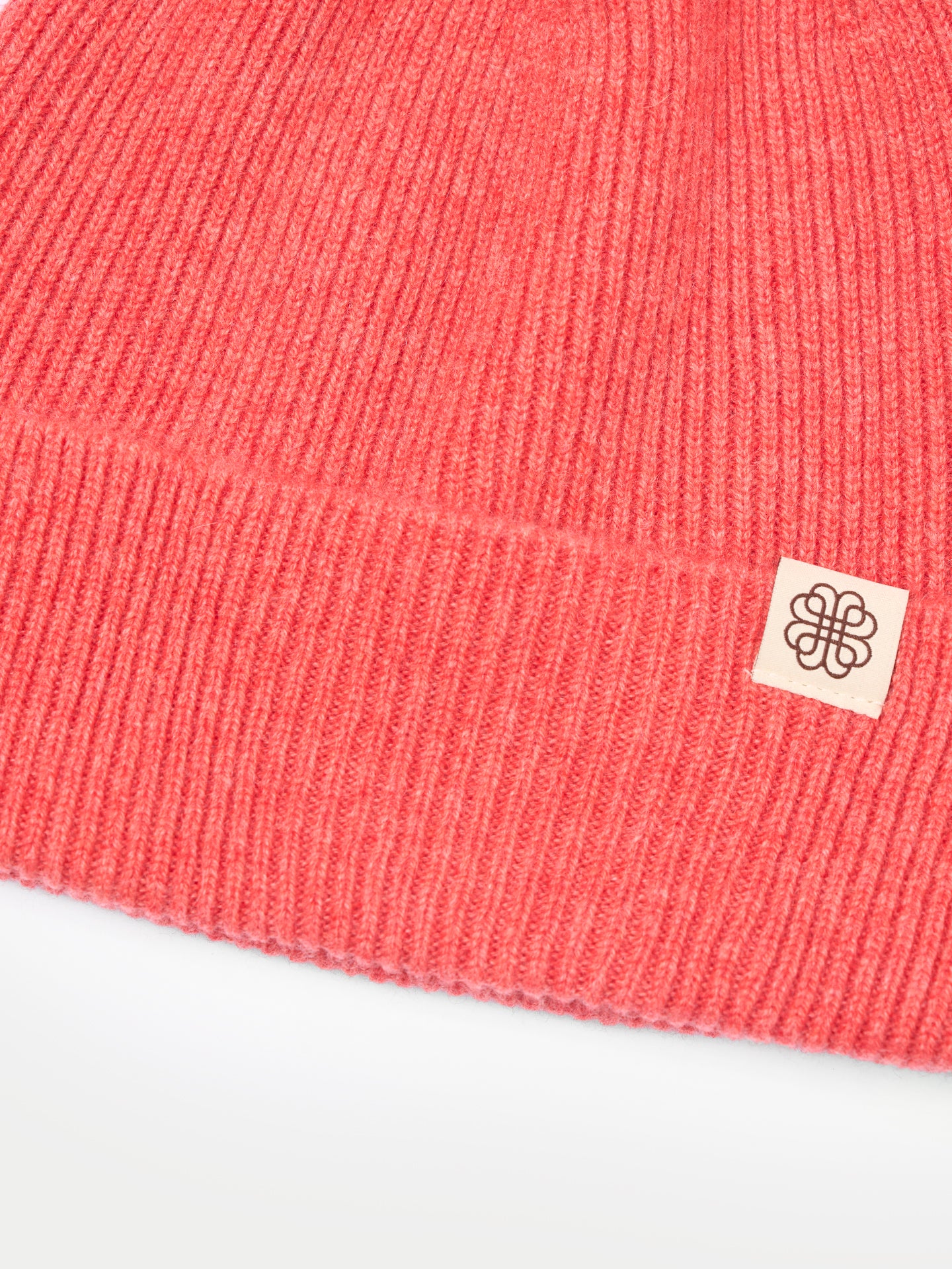 Bonnet en tricot côtelé en cachemire