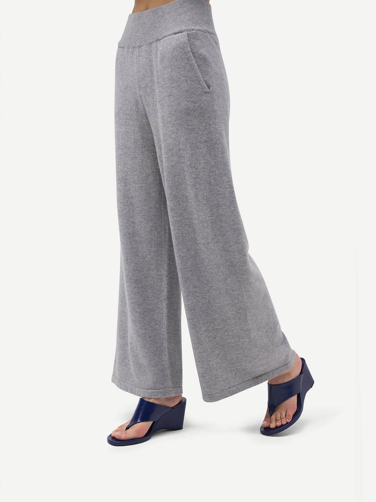 Pantalon large en cachemire - GOBI A/H 2023 High Rise - Gobi Cashmere