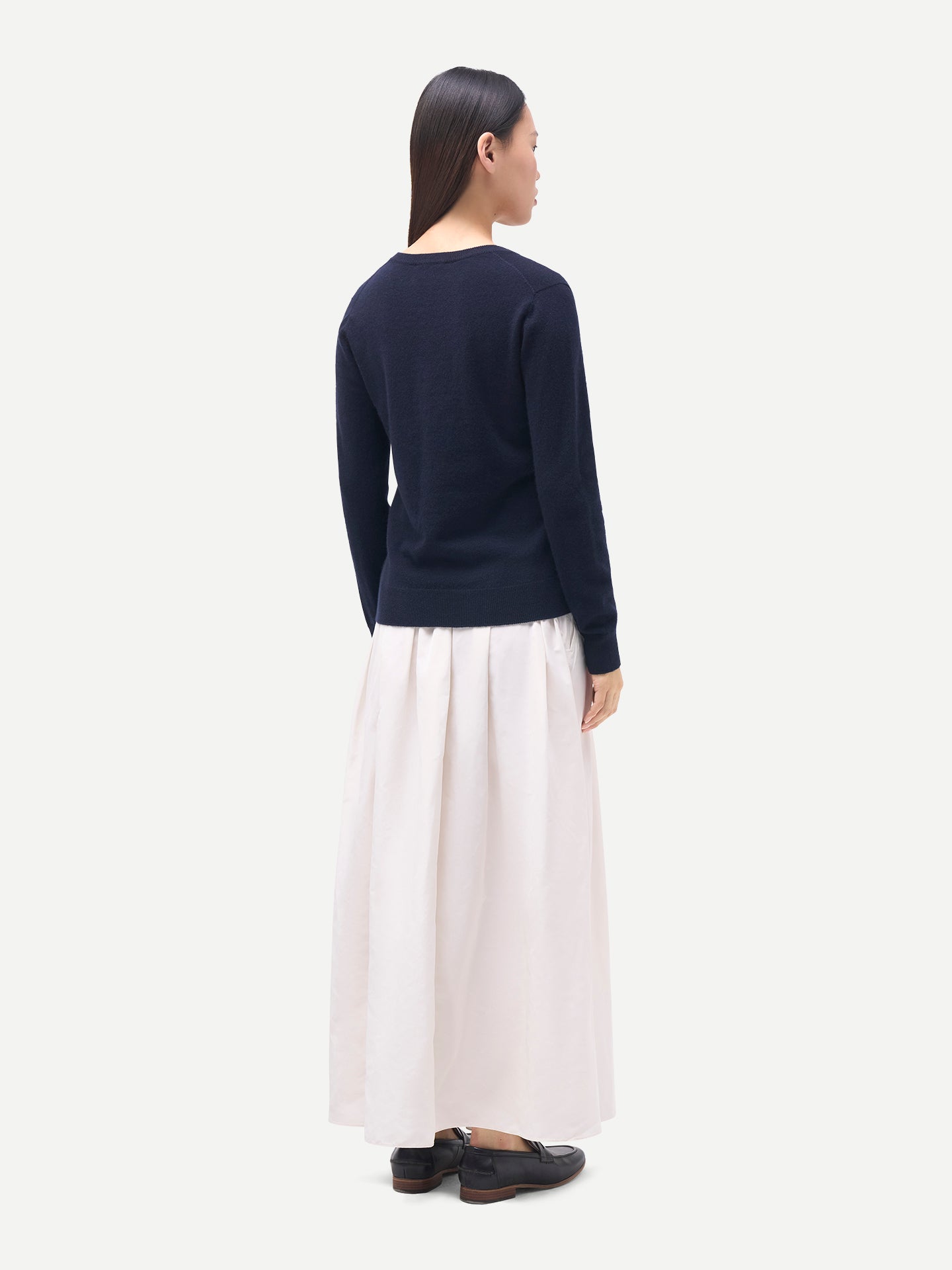 Pull en cachemire pour femme à col en V