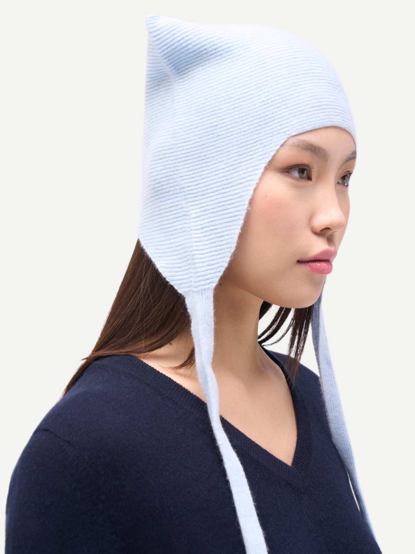Bonnet femme en cachemire 100 % couleur bleu| GOBI Cashmere